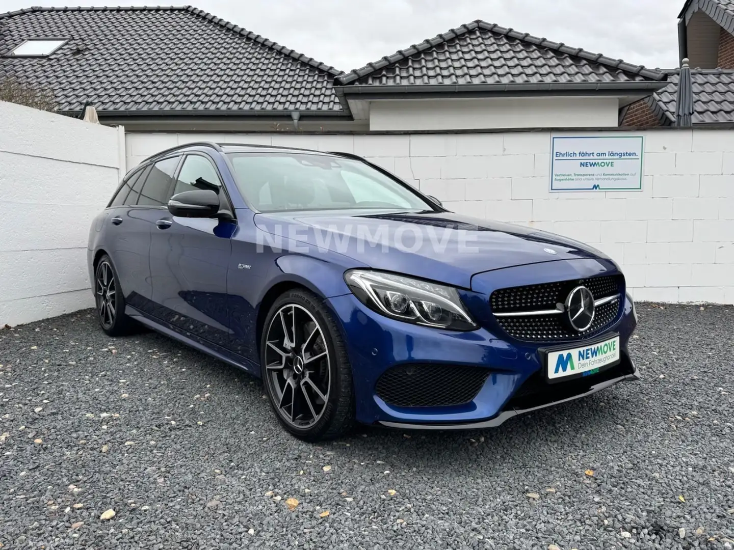 Mercedes-Benz C 43 AMG T ILS Pano Burmester  Navi 360° HUD Bleu - 1