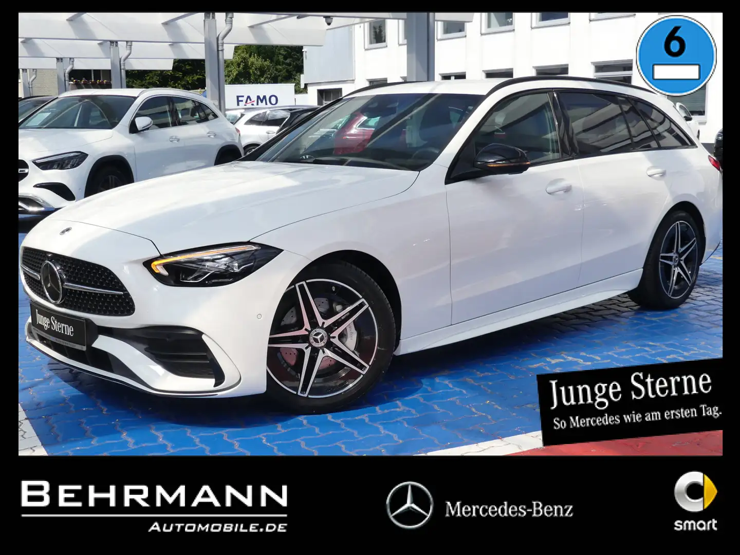 Mercedes-Benz C 200 C 200 T AMG +Distronic+R-Kamera+LED-Scheinw+AHK+ Weiß - 1