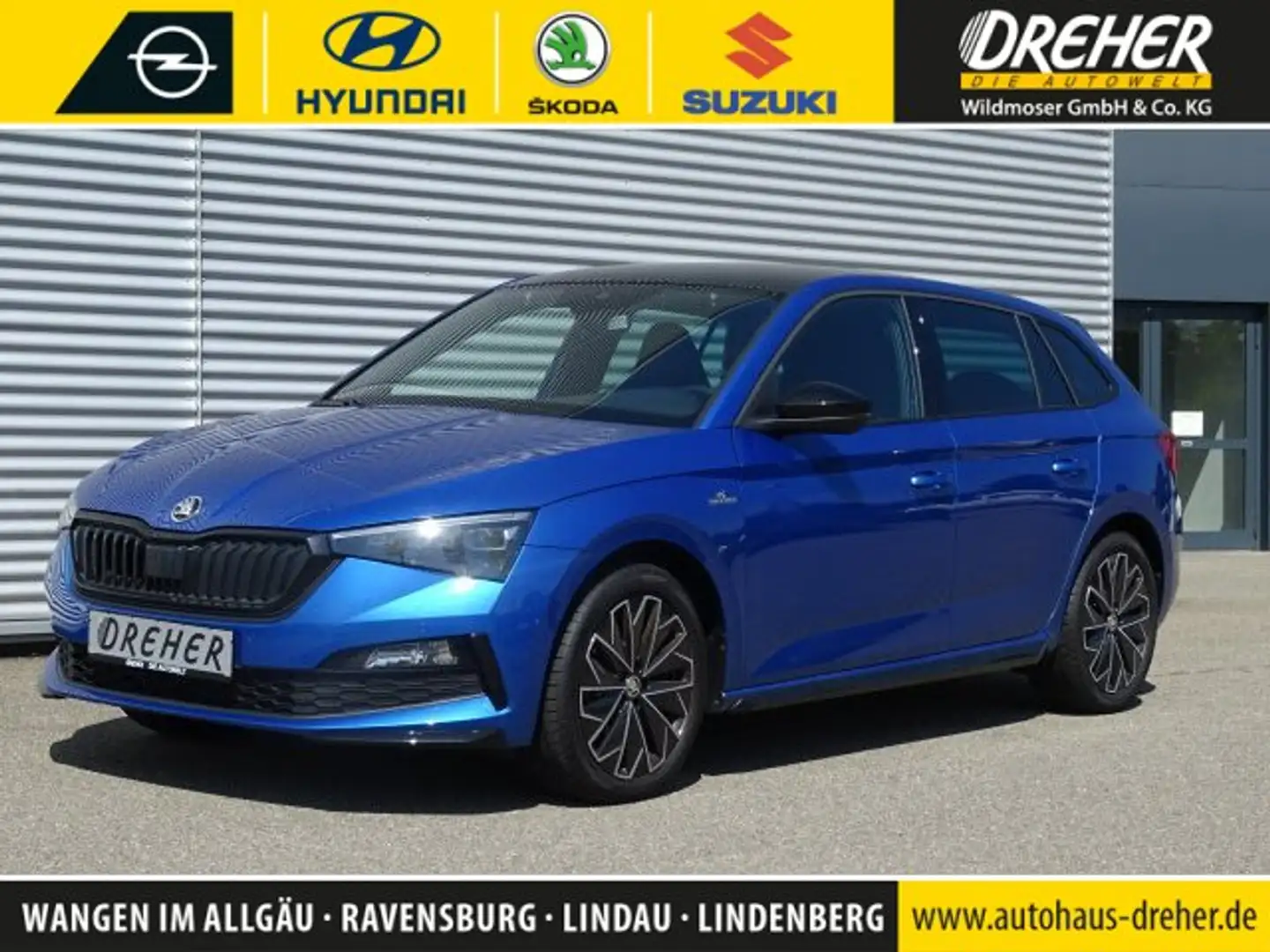 Skoda Scala Scala 1.5 TSI Monte Carlo Autom. Pano.-Dach/Klima Blau - 1