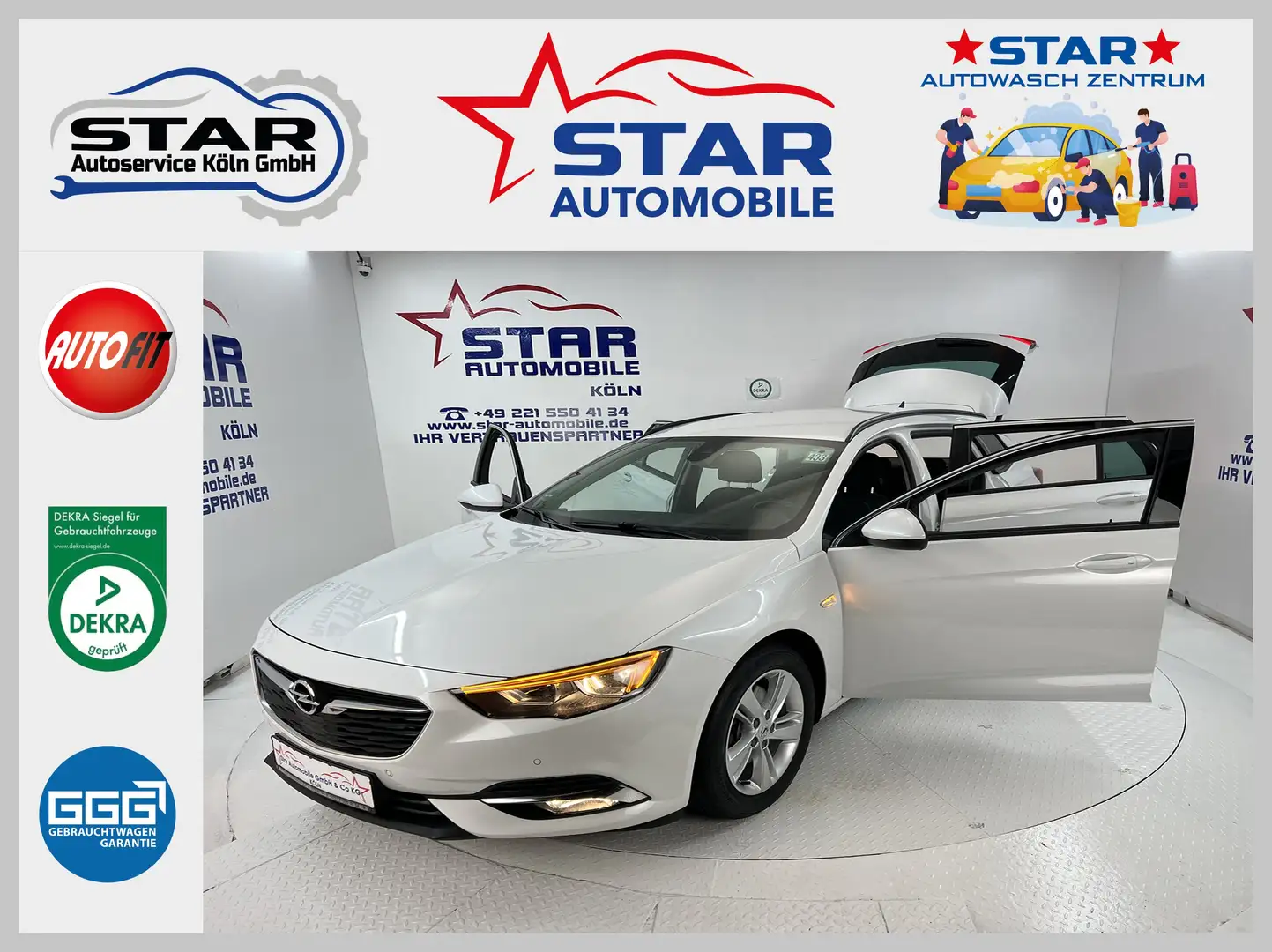 Opel Insignia Business Edition*2,0-125KW*NAVI*CarPlay*H-Up*SH*E6 Blanc - 1