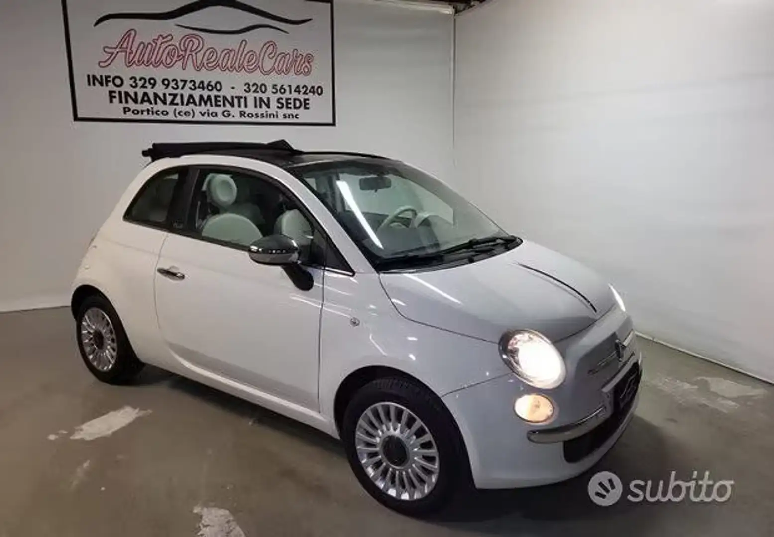 Fiat 500C 500C 1.2 Lounge 75cv Blanc - 1