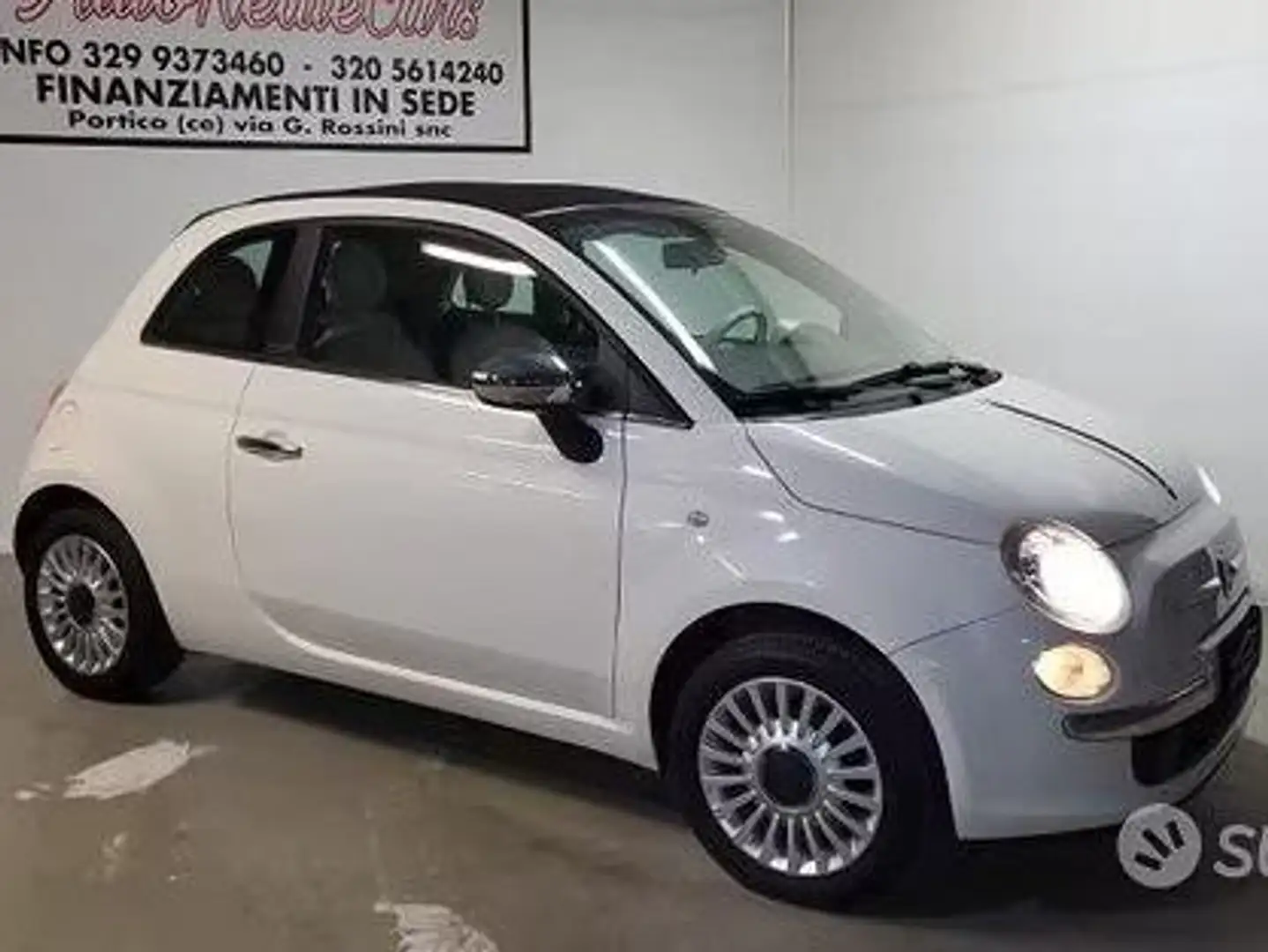 Fiat 500C 500C 1.2 Lounge 75cv Blanc - 2