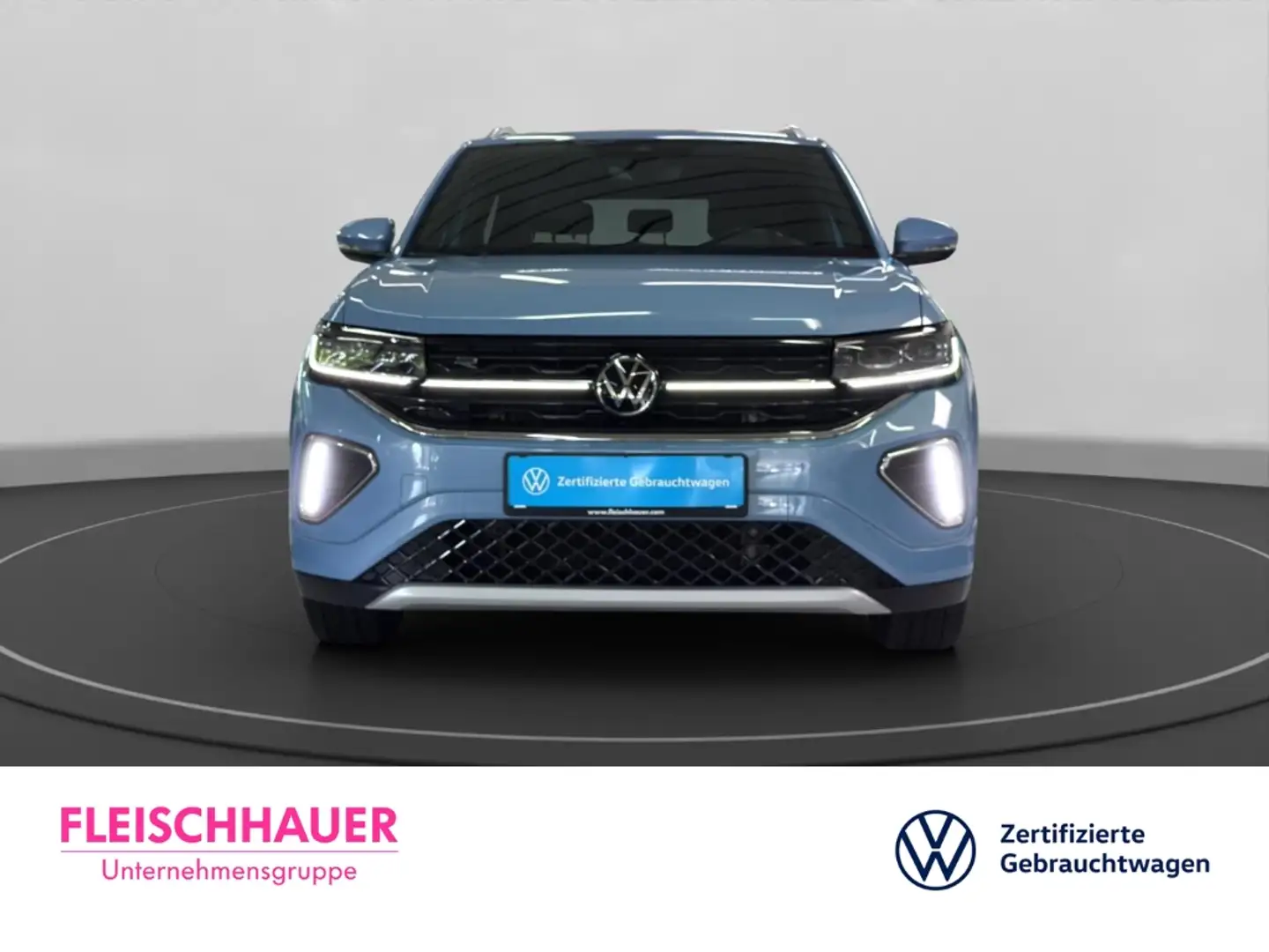 Volkswagen T-Cross 1.0 TSI R-Line MATRIX+DC+NAVI+SHZ+CARPLAY+PDC V&H Blau - 2