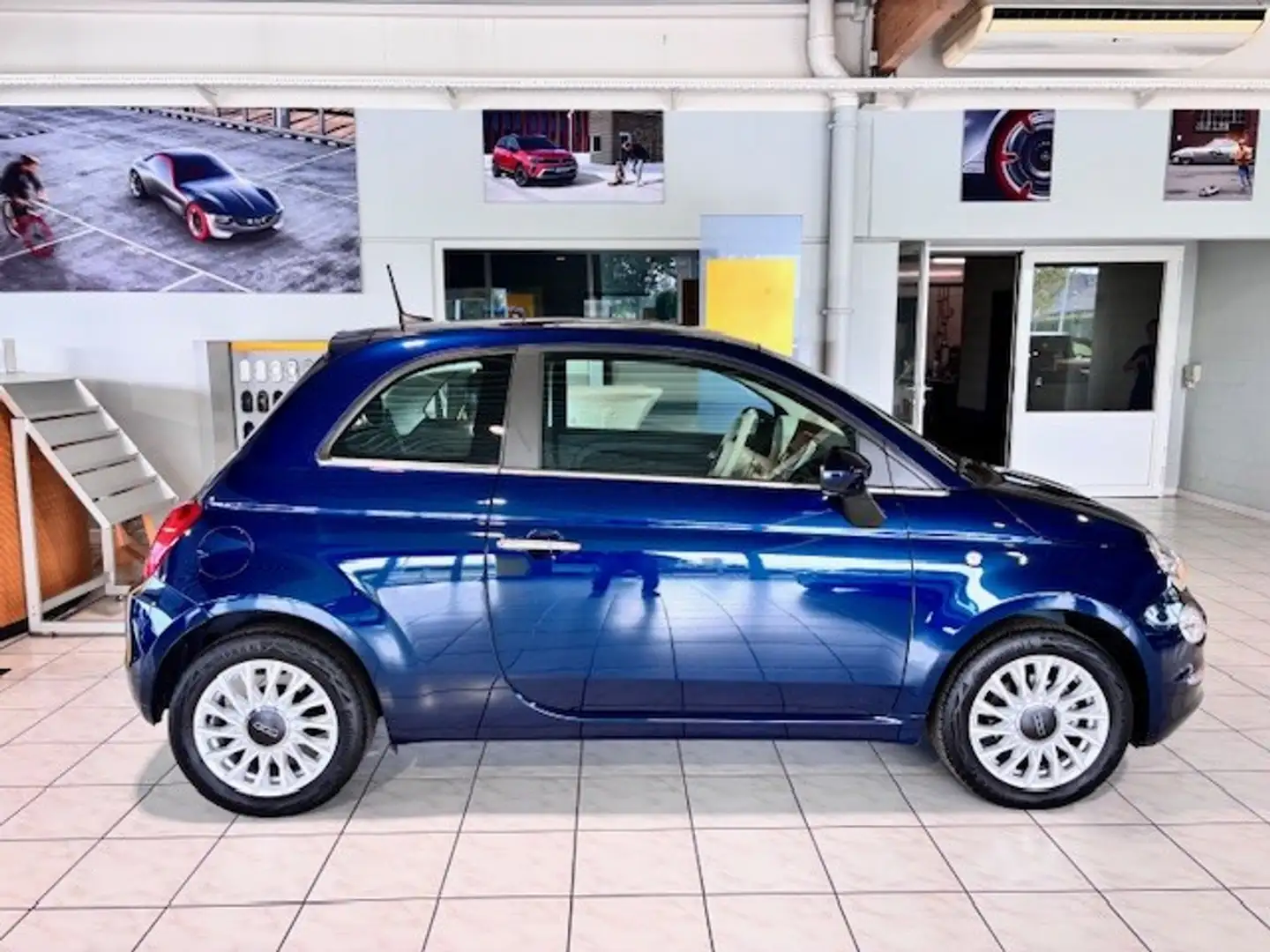 Fiat 500 Dolcevita Hybride/Panodak/Carplay/Parkpilot Bleu - 2