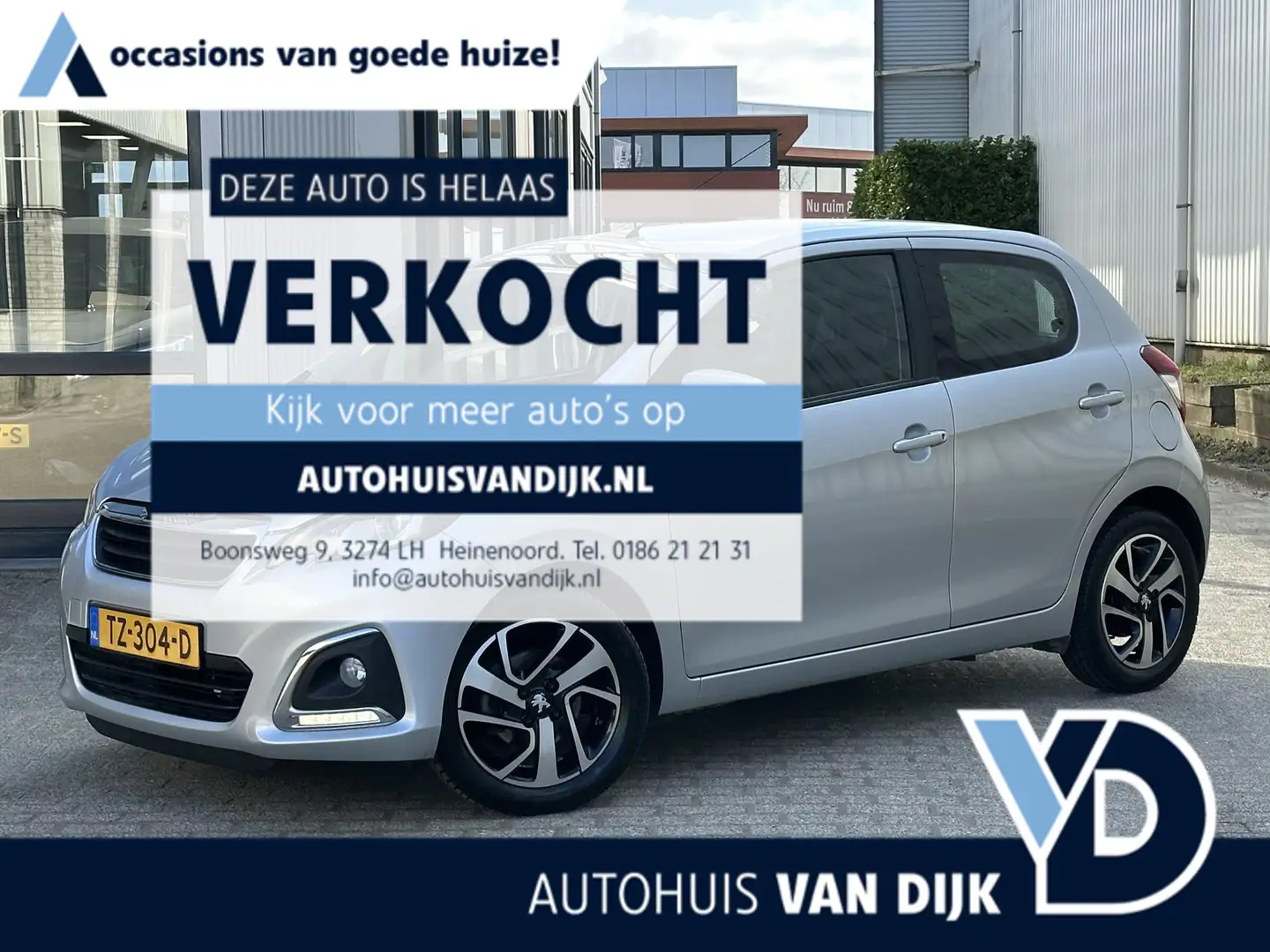 Peugeot 108 1.2 VTi Allure | Airco/Camera/LM Velgen/Speedlimit Grigio - 1