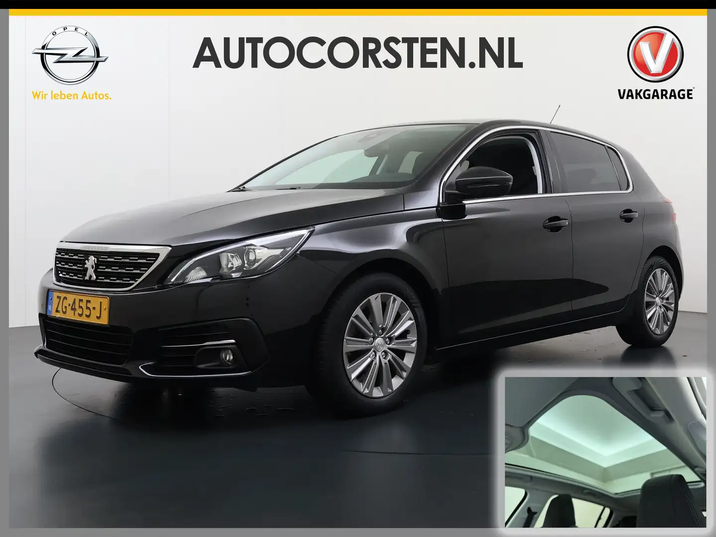 Peugeot 308 T 111PK Pano-Dak Navi Ecc Apple Carplay Android Au Zwart - 1