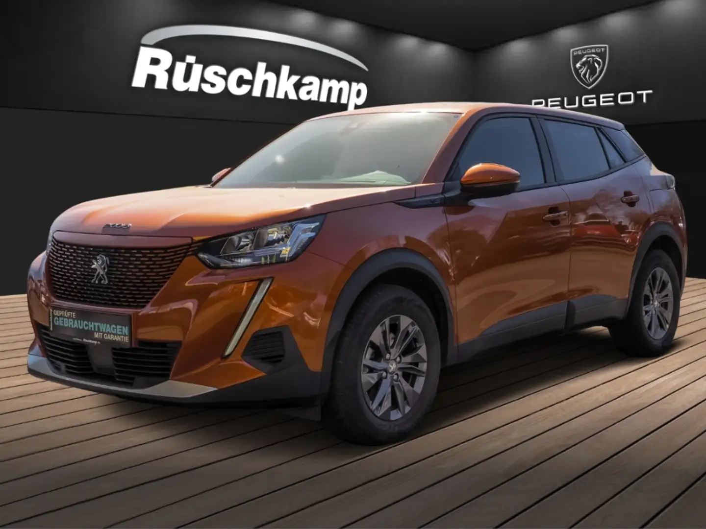 Peugeot 2008 Active RückKam Voll-LED PDC Klima Oranje - 1