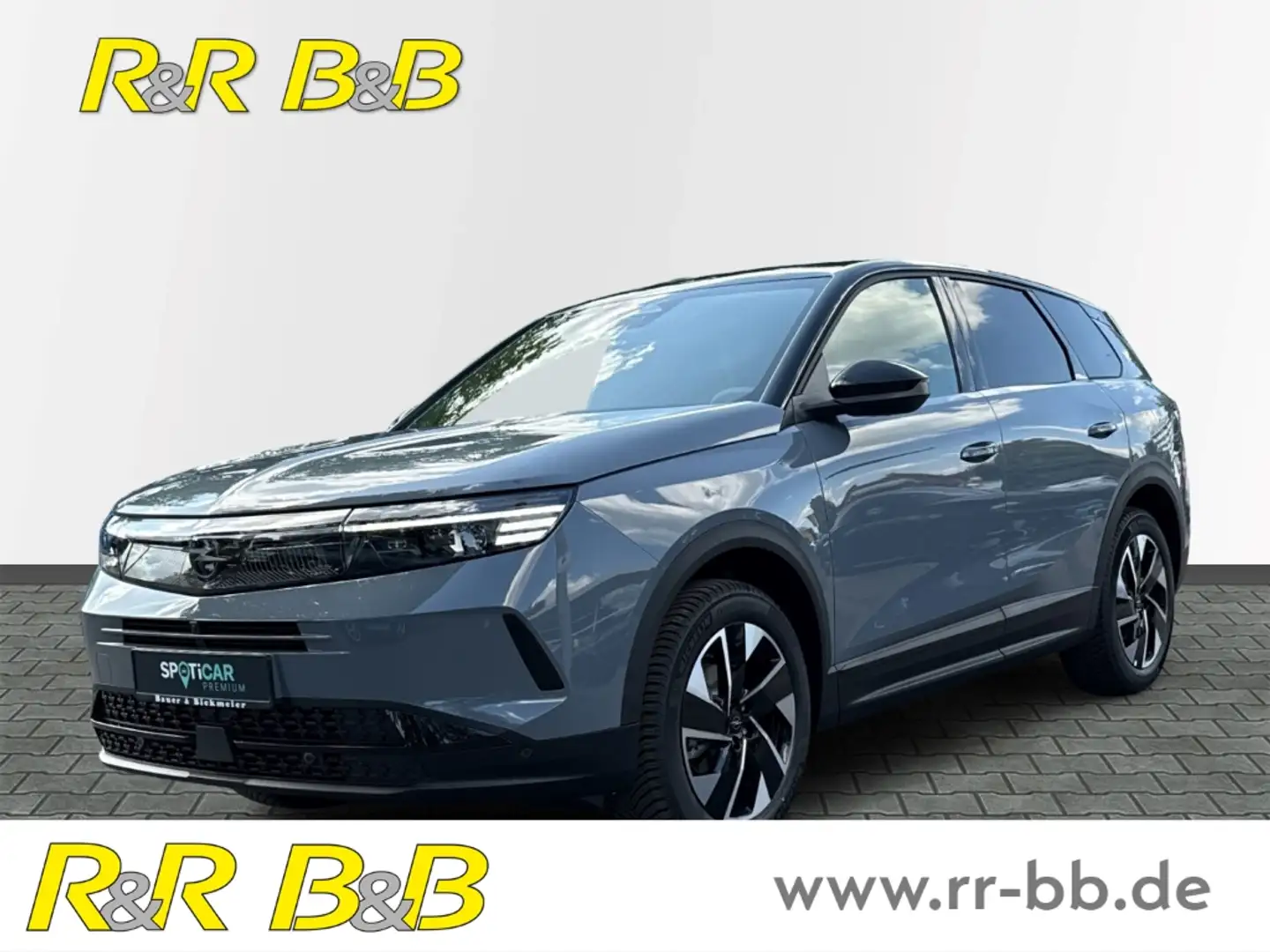 Opel Grandland GS 1.2 Turbo Hybrid AT LEDER+NAVI+SHZ+CARPLAY+DAB+ Grau - 1