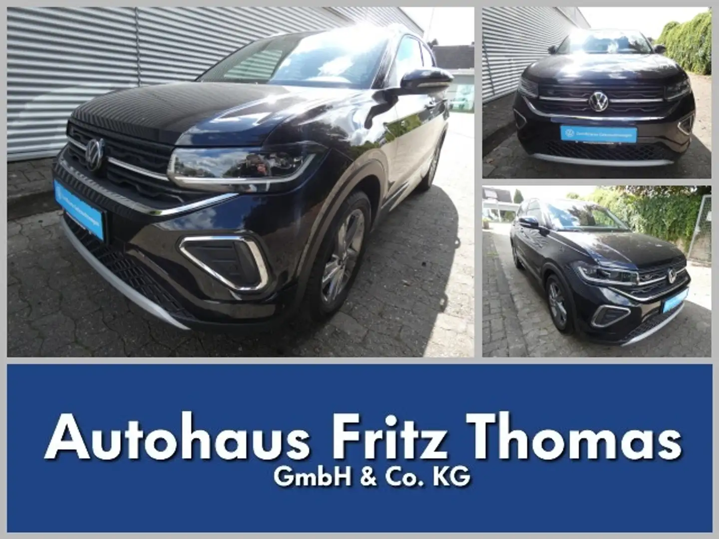 Volkswagen T-Cross 1.5 TSI DSG R-Line LED Navi AHK RKamera Klima Schwarz - 1