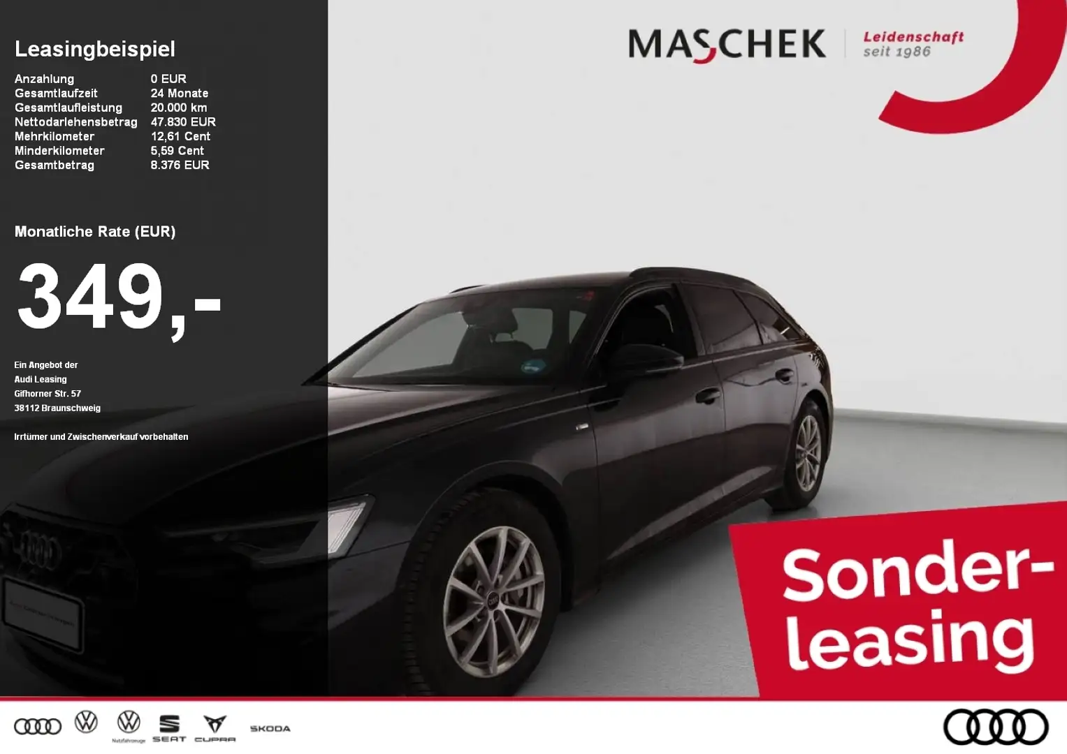 Audi A6 Avant S line 40 TDI S tronic Black Memory HUD 360° Schwarz - 1