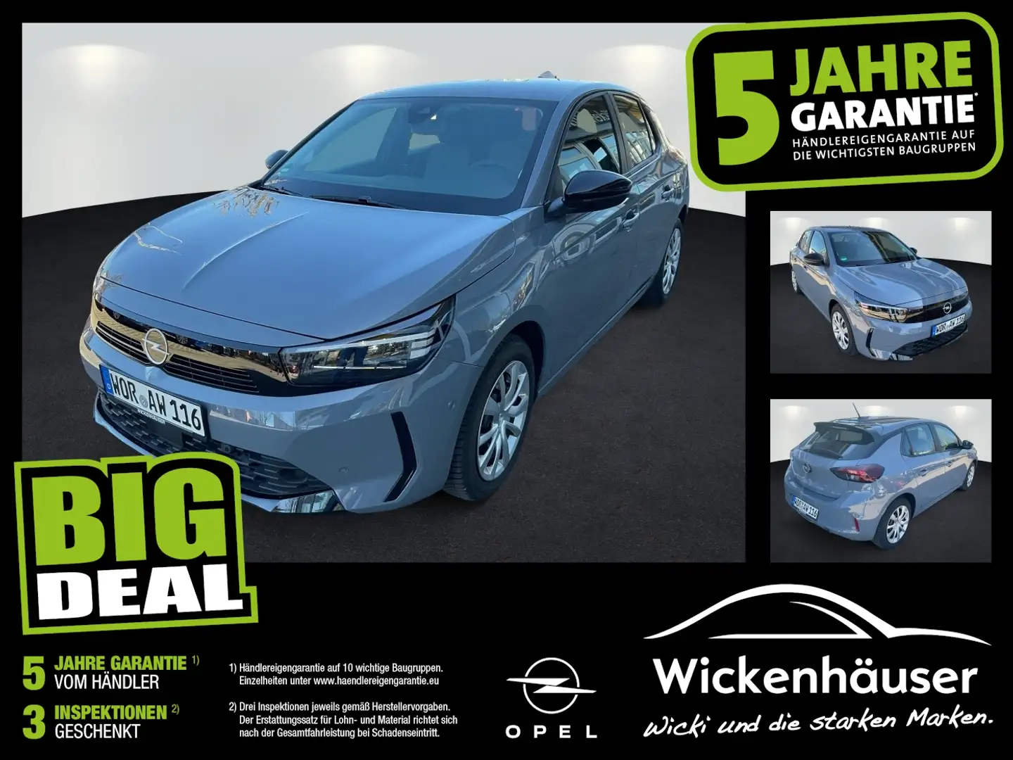 Opel Corsa F 1.2 Turbo SpurW KAM PDC SpurH Grau - 1