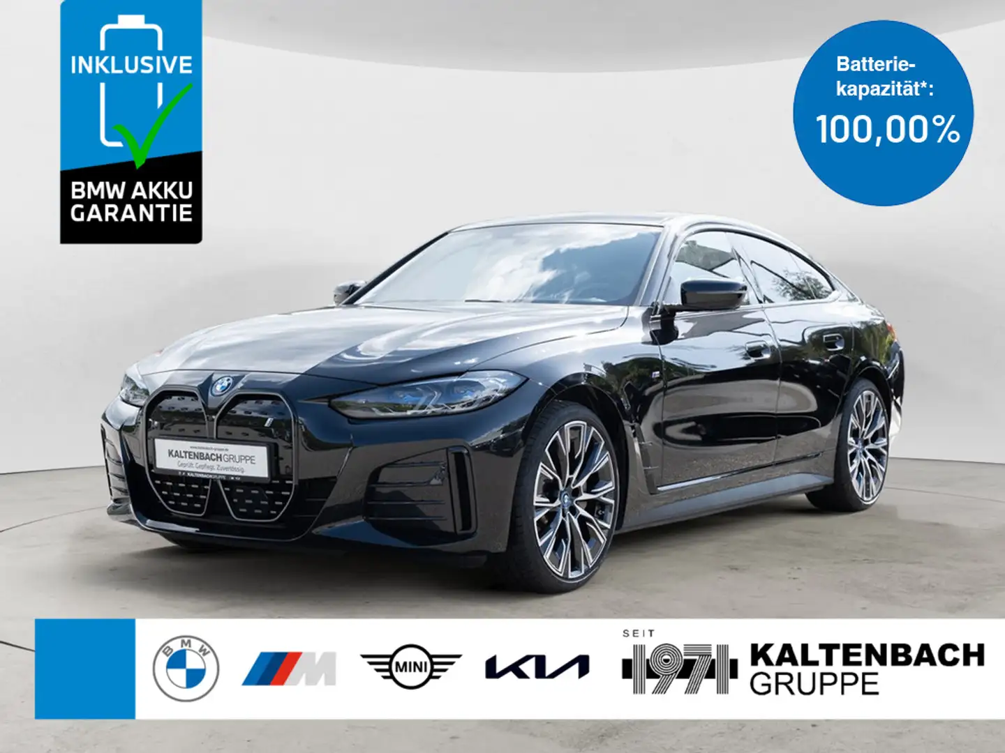 BMW i4 Gran Coupe eDrive 35 M-Sport AHK HGSD 360° Noir - 1