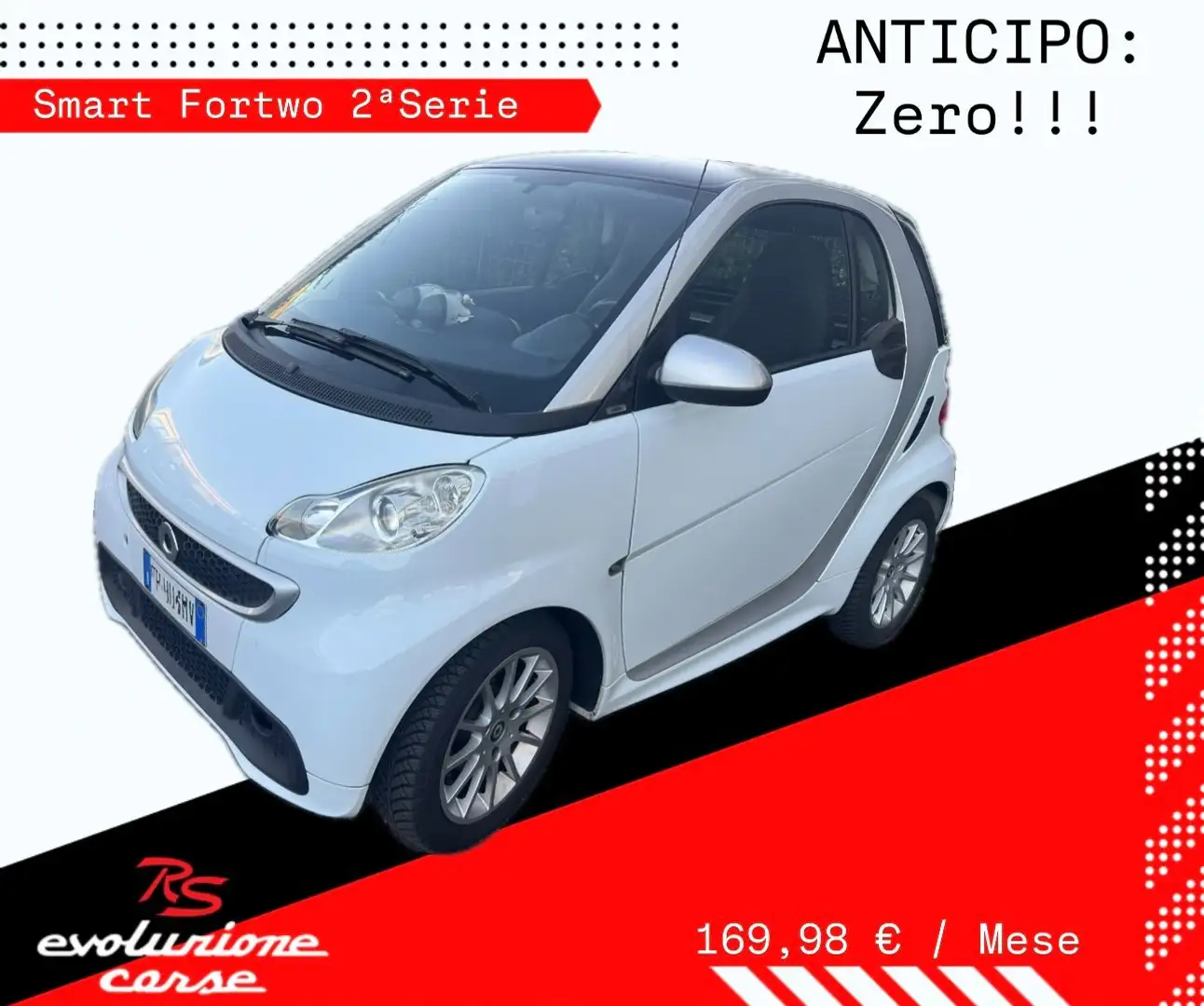 smart forTwo Fortwo 1.0 mhd Passion 71cv Wit - 1