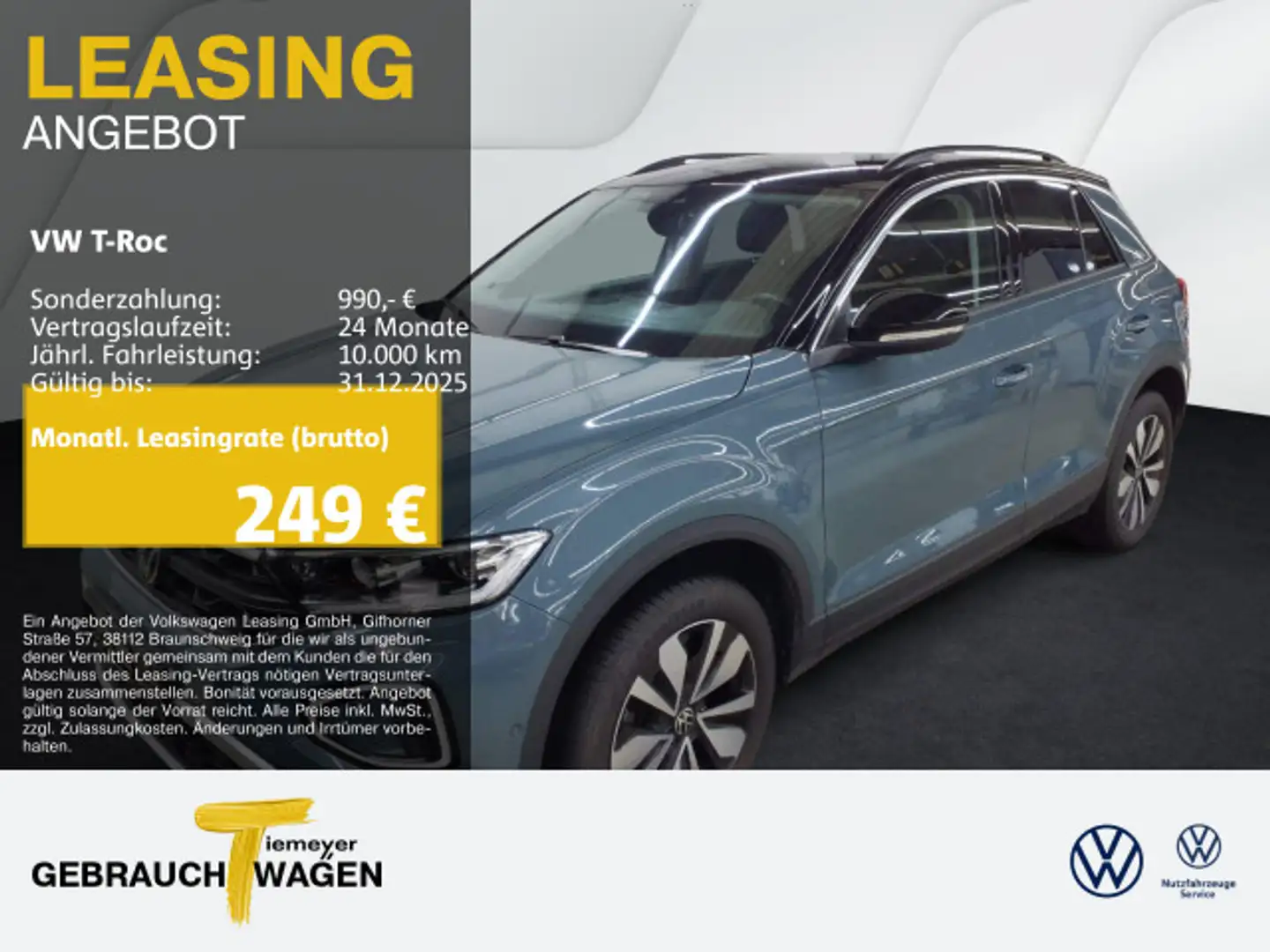 Volkswagen T-Roc 2.0 TDI DSG GOAL LED ASSIST KAMERA AHK Azul - 1
