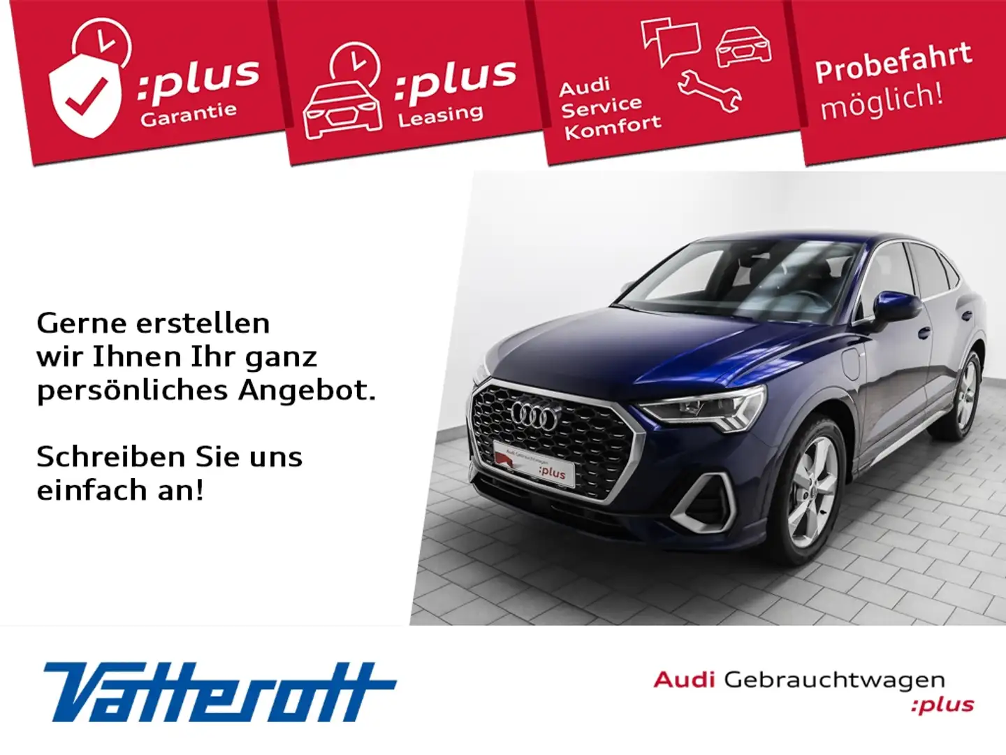 Audi Q3 Sportback 45 TFSI e S line LED AHK KAMERA Blau - 1