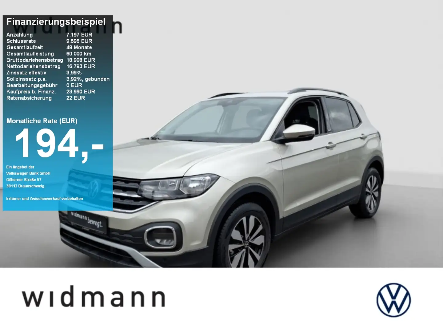 Volkswagen T-Cross Life 1.0 TSI 81kW 7-Gang DSG 4 Türen Zilver - 1