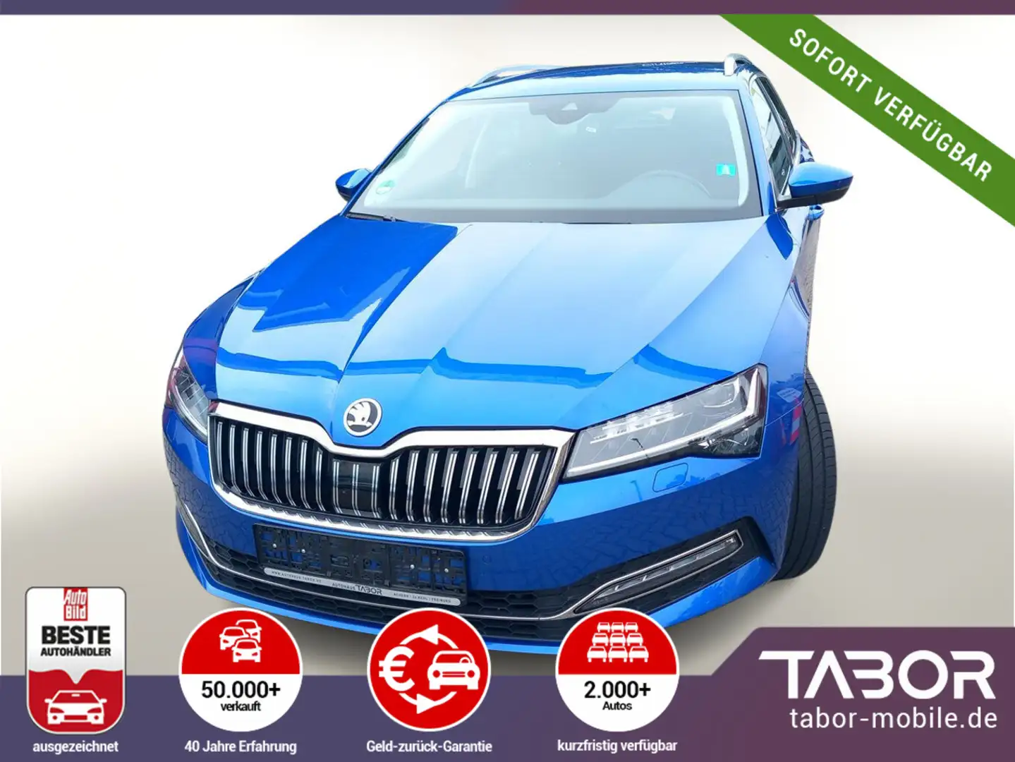 Skoda Superb Combi TSI 150 DSG Style Matrix Nav SHZ Blau - 1
