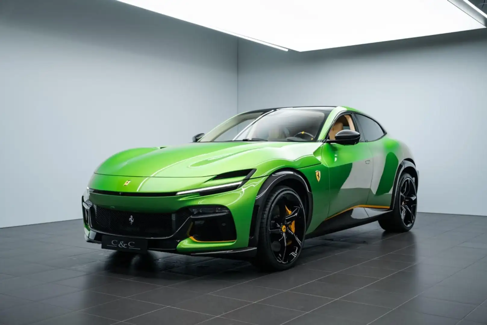 Ferrari Purosangue V12 FULL CARBON/LIFT/MASSAGE/STOCK Vert - 1