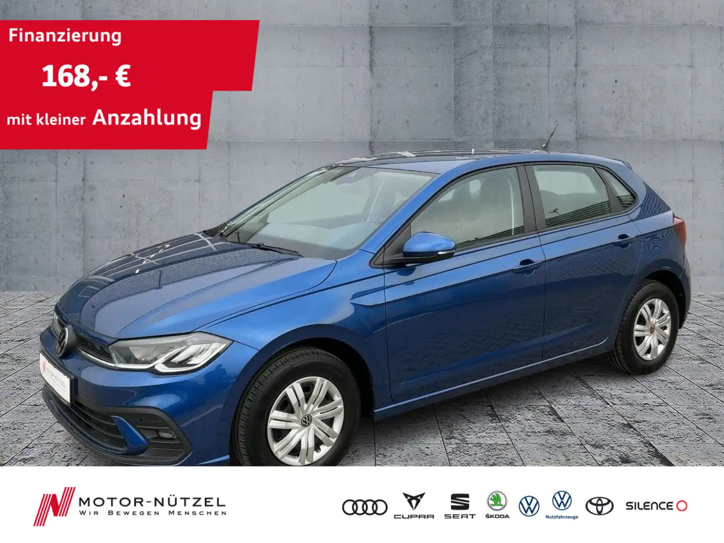 Volkswagen Polo 1.0 FRESH LED+APP+SHZ+GRA+PDC+DAB+NSW+MFL Blau - 1