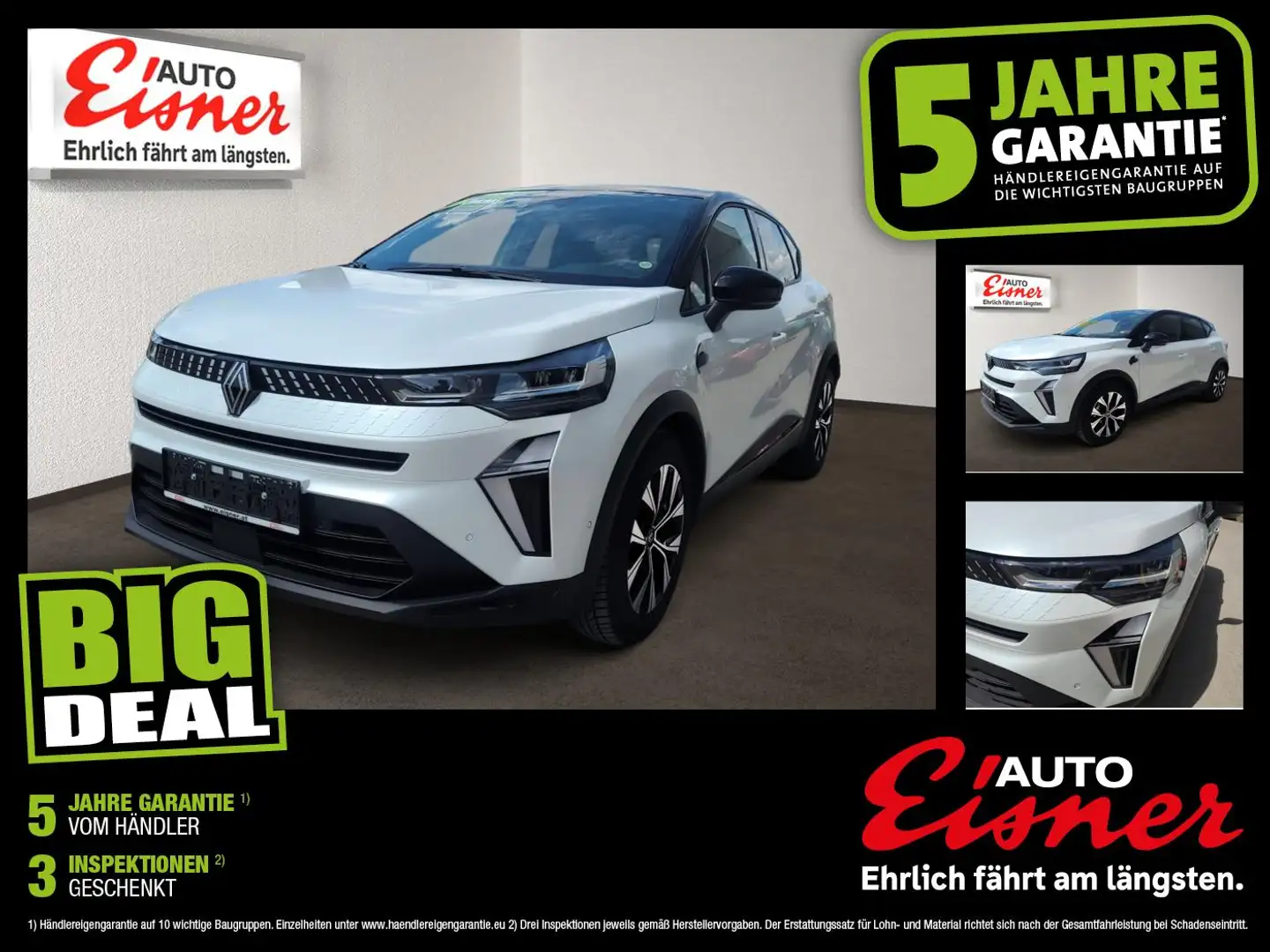 Renault Captur II 1.0 TCe 90 Techno DynLicht Facelift LM Weiß - 1