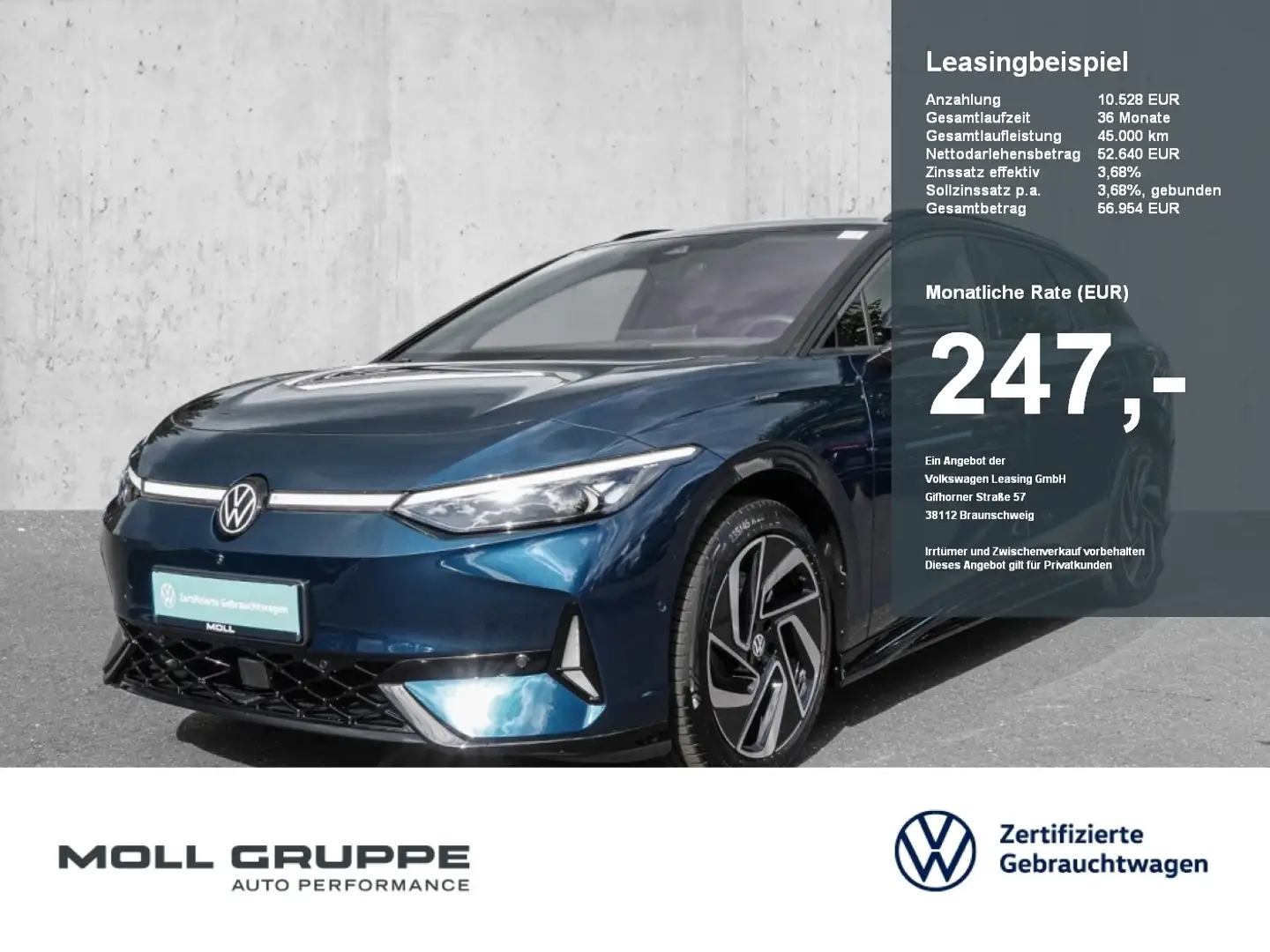 Volkswagen ID.7 .7 Tourer GTX 4 Motion 360 ACC AHK AKUSTIKGLAS Schwarz - 1