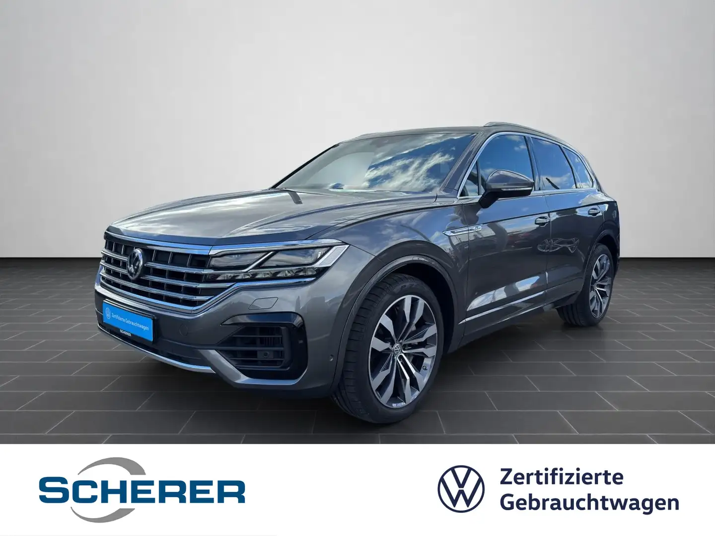 Volkswagen Touareg 4.0 TDI V8 R line Standheizung AHK Matri Grau - 1