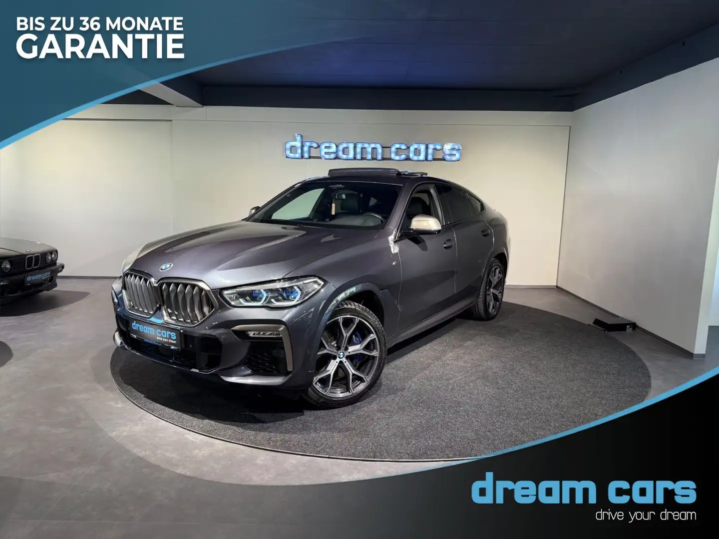 BMW X6 M50i Aut / Panorama Sky Lounge / Driving Assist P Grau - 1