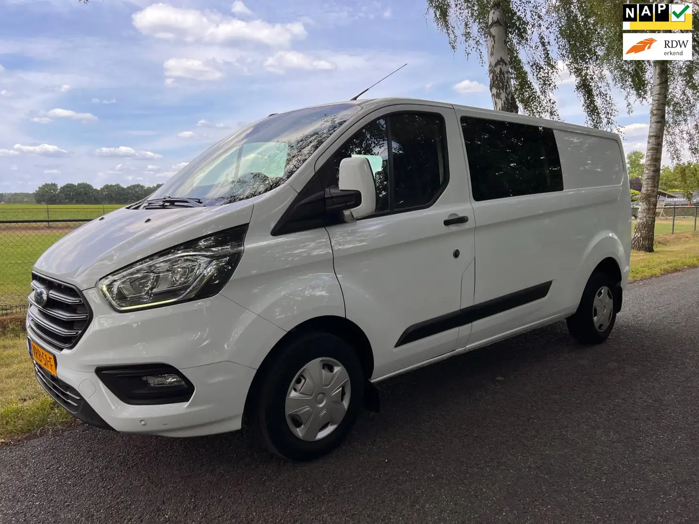Ford Transit Custom 300 2.0 TDCI L2H1 DC Airco & Winterpakket & Cruise Blanc - 1