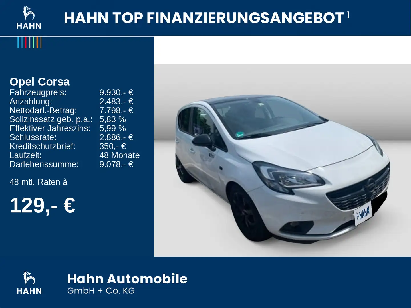 Opel Corsa 1.4 Color Edition Klima PDC Tempo Sitzh Weiß - 2