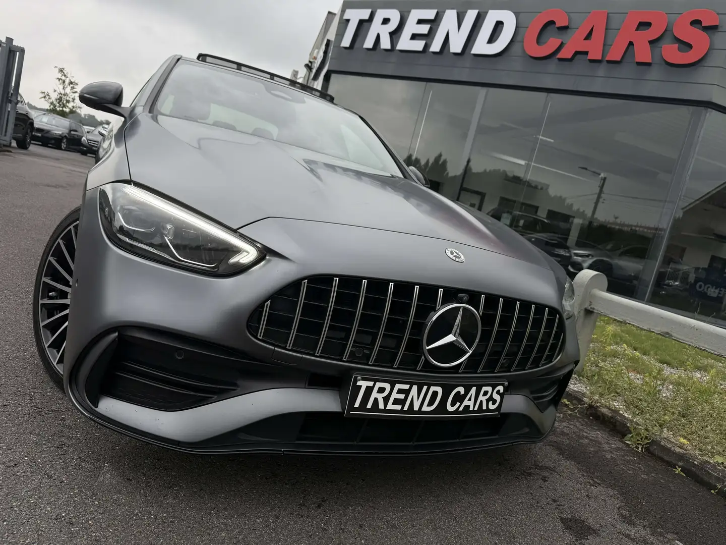 Mercedes-Benz C 200 d AUTO PACK AMG/NIGHT TOIT PANO CUIR LED CAM360 GA Gris - 1
