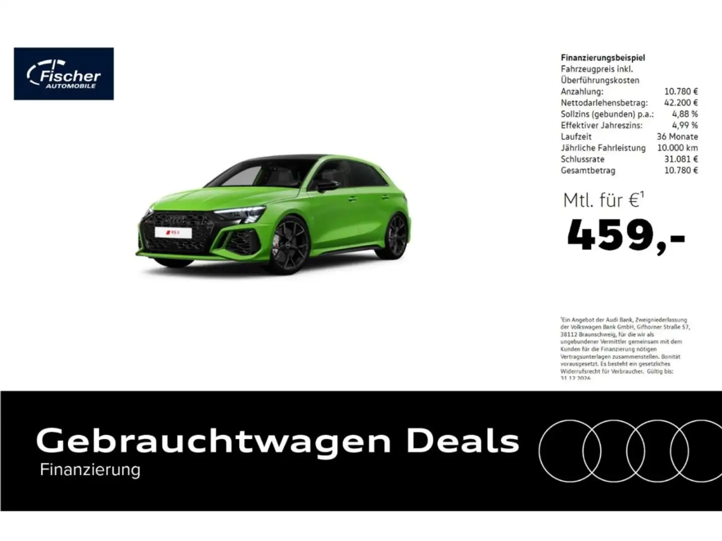 Audi RS3 Sportback TFSI quattro Vert - 1