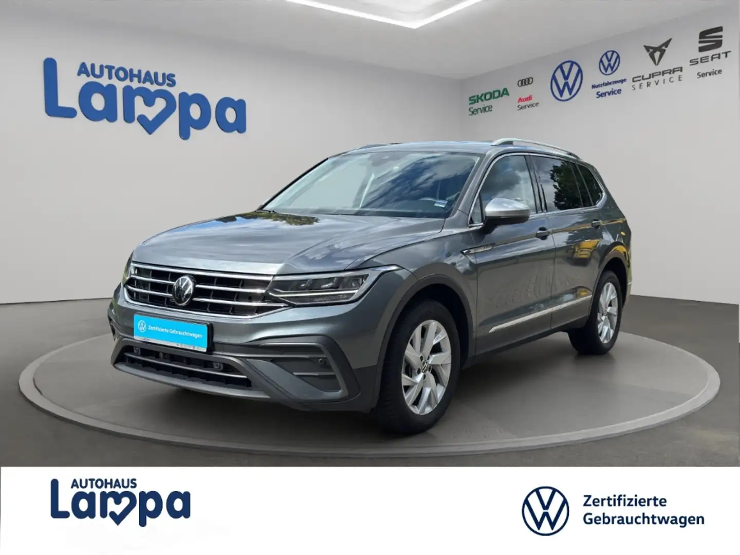 Volkswagen Tiguan Allspace Life 2.0 TDI DSG AHK,NAV,RFK,ACC,SHZ,MFL Grau - 1