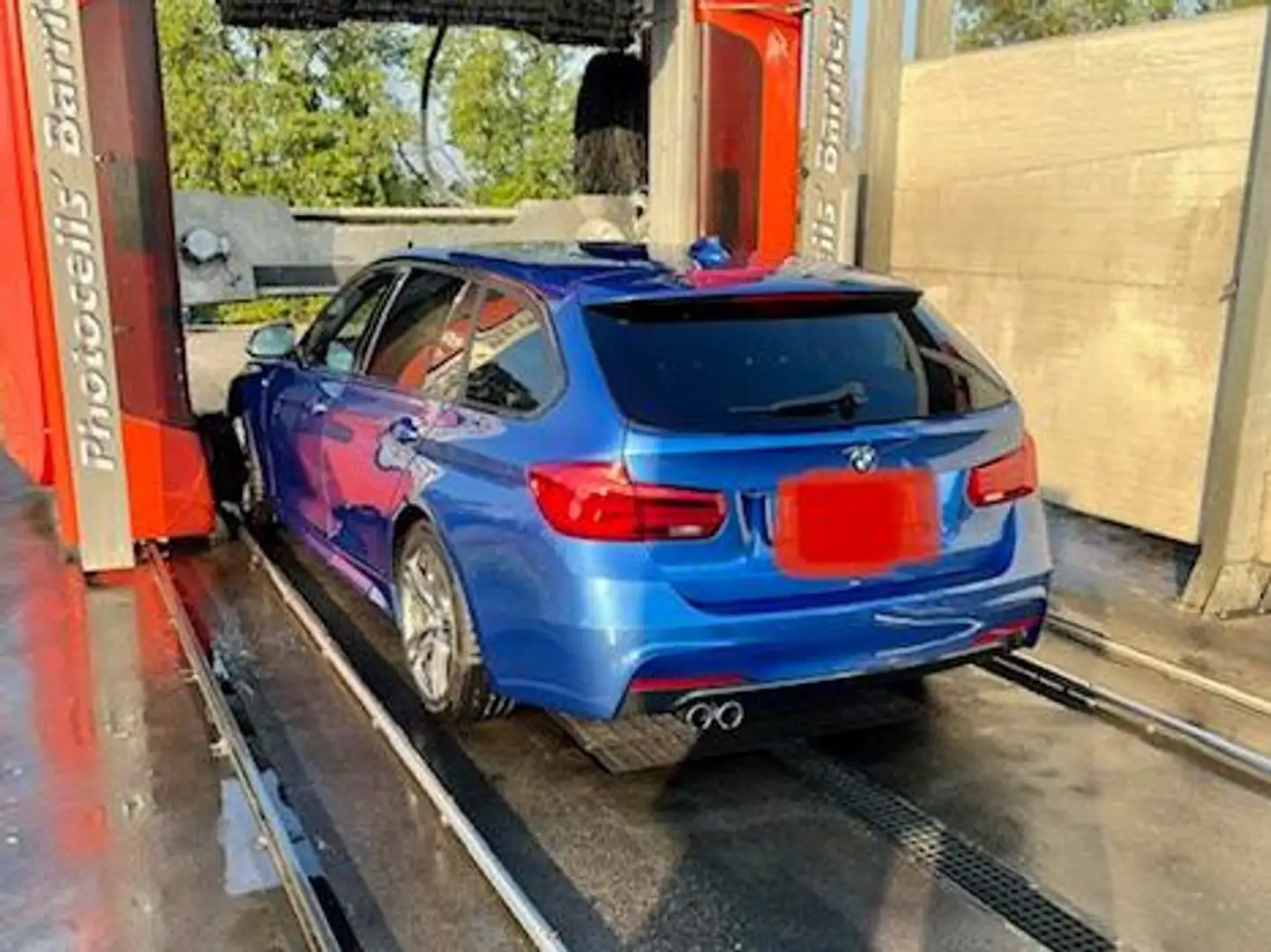 BMW 320 Serie 3 F31 2015 Touring 320d Touring Msport auto Azul - 1