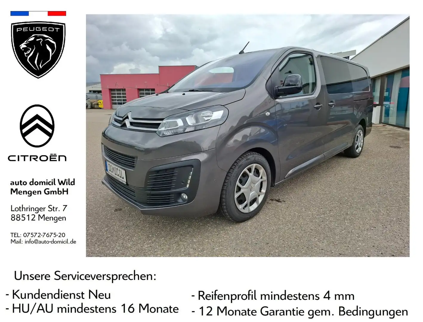 Citroen Jumpy Kasten Lang Doppelkabine Gris - 1
