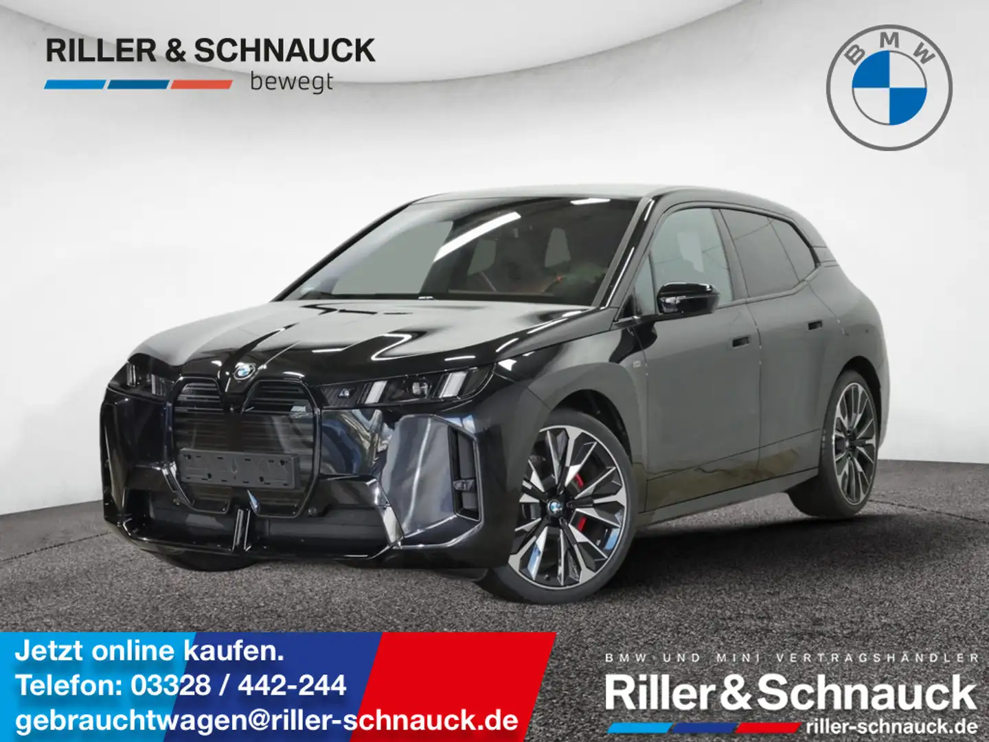 BMW iX M70 xDrive 23 ZOLL+B&W+PANO-SKY+AHK Schwarz - 1