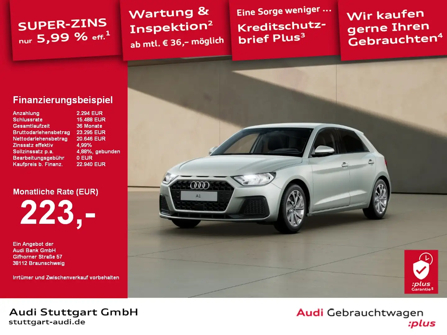 Audi A1 Sportback Advanced 30 TFSI S tronic SHZ PDC Zilver - 1
