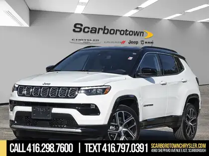 White 2024 Jeep Compass Limited 4WD SUV / Crossover Four-Wheel Drive 8-Speed Automatic