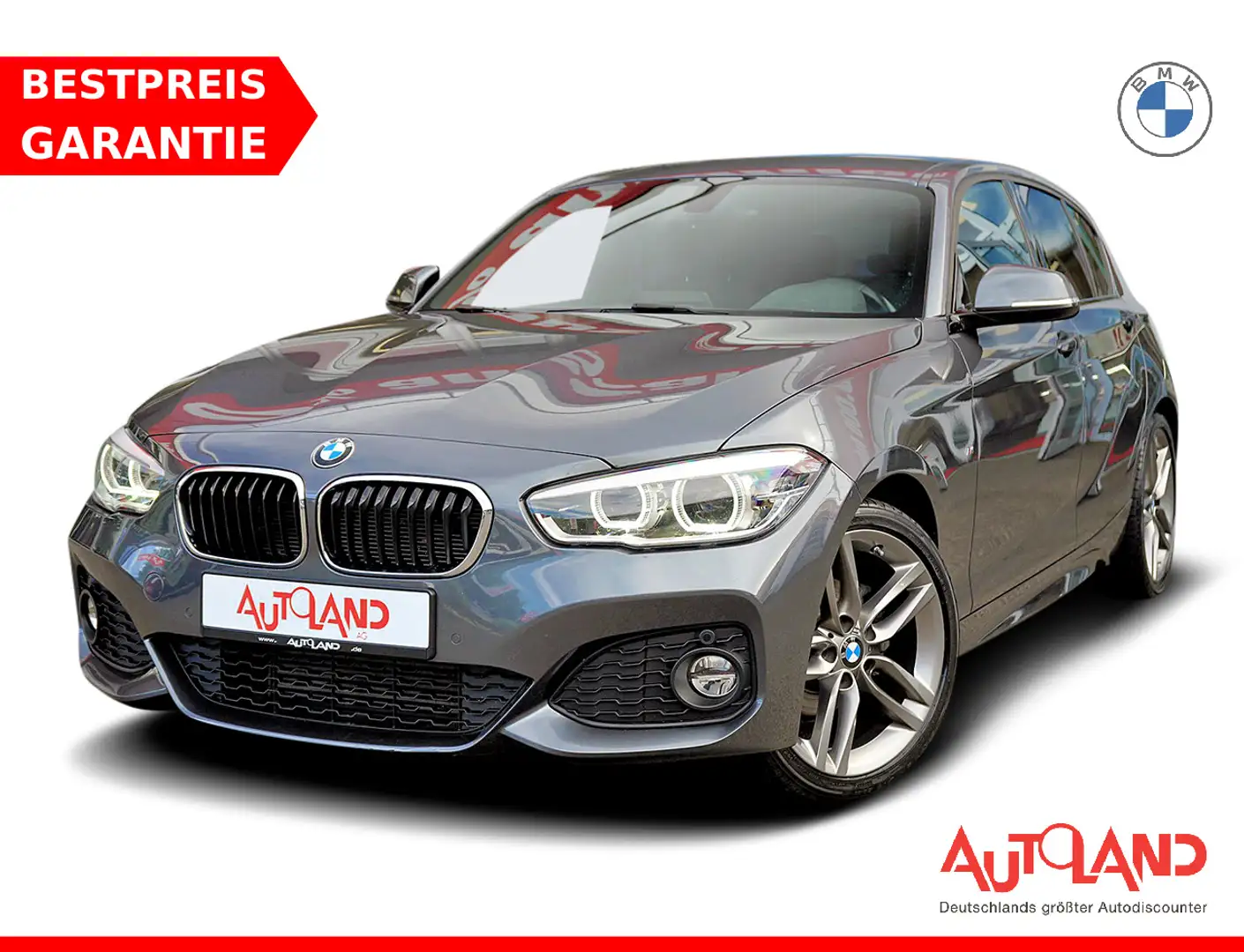 BMW 118 118i M Sport LED Navi Tempomat Sitzheizung PDC Gris - 1