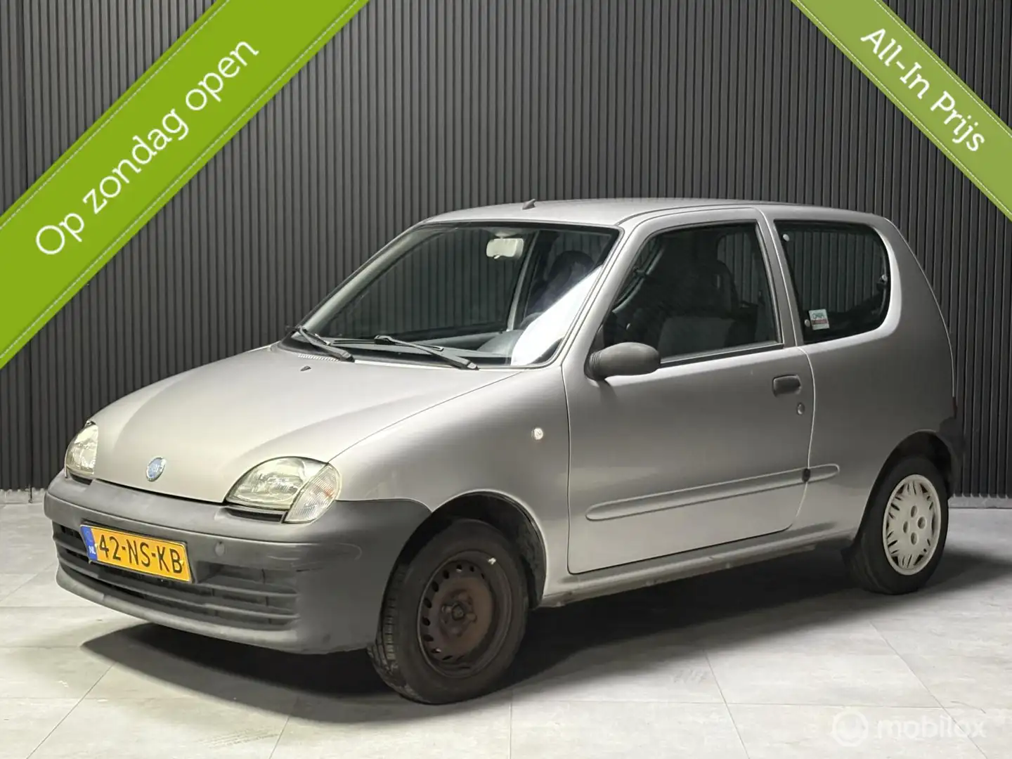 Fiat Seicento 1.1 S - Nieuwe Apk - Nap - Grijs - 1