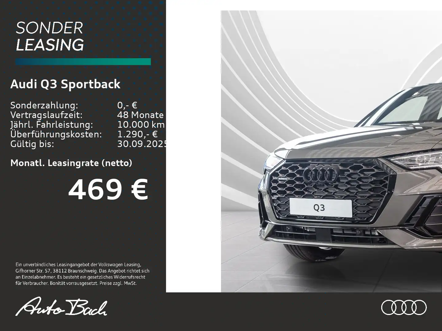 Audi Q3 S-Line 40 TFSI qu. S tronic Panoram Grau - 2