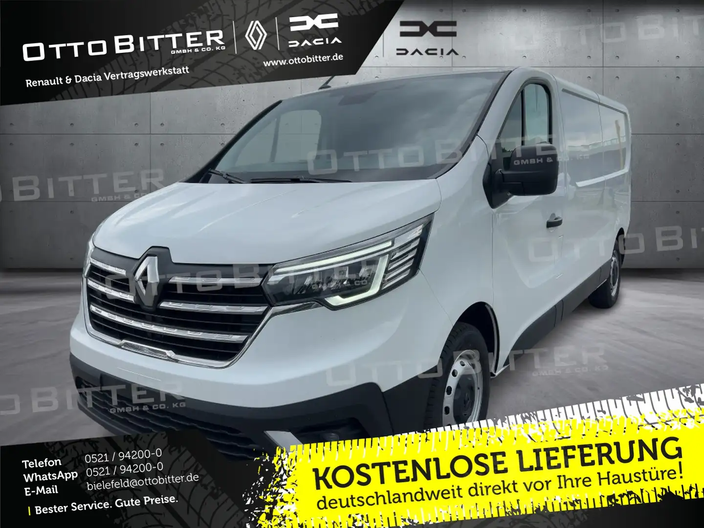 Renault Trafic dCi110 Extra L2H1 PARKP/CARGO-PAKET Weiß - 1