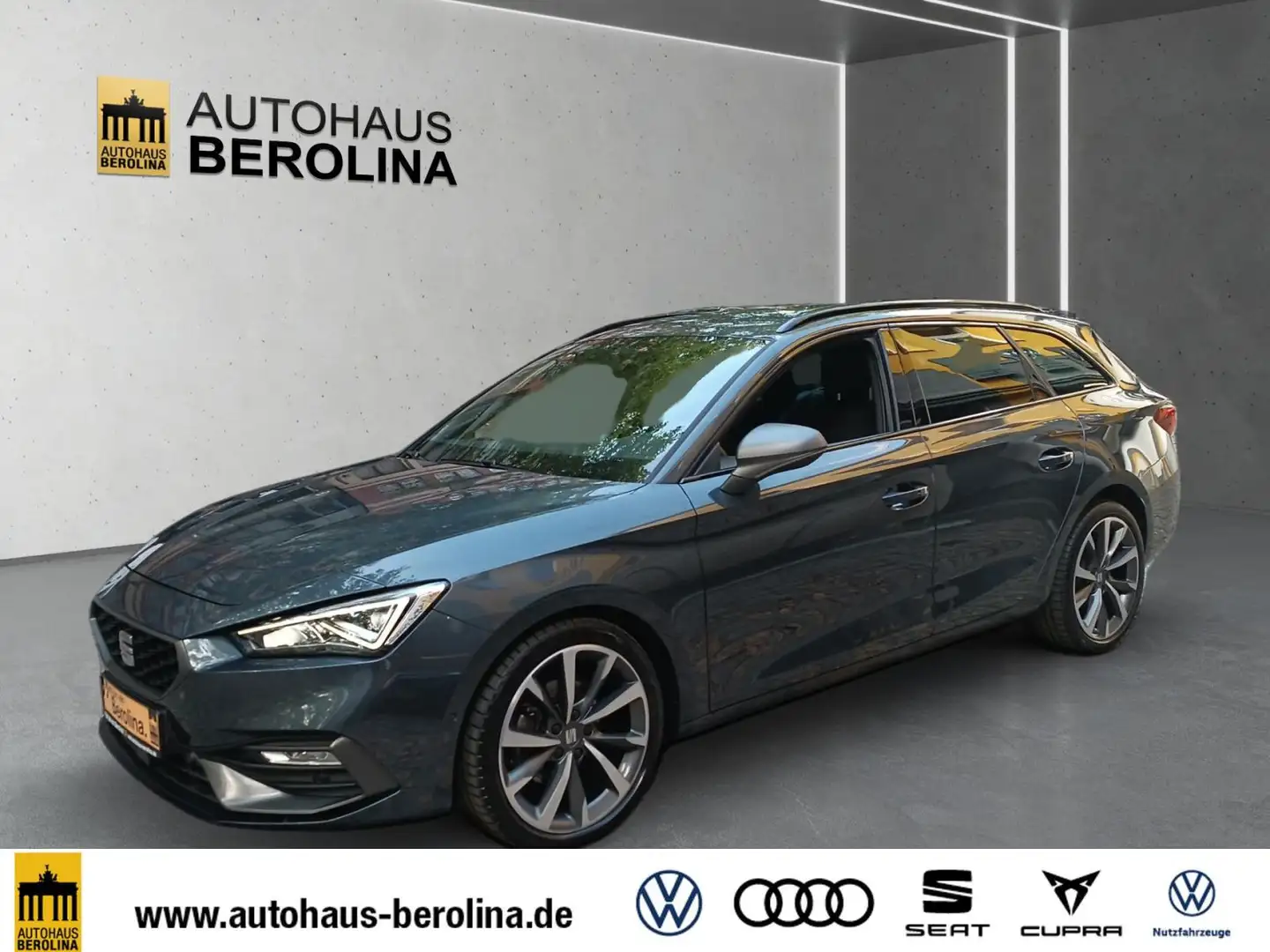 SEAT Leon ST 1.5 eTSI FR DSG *ACC*LED*NAV+*R-CAM*SHZ* Grijs - 2