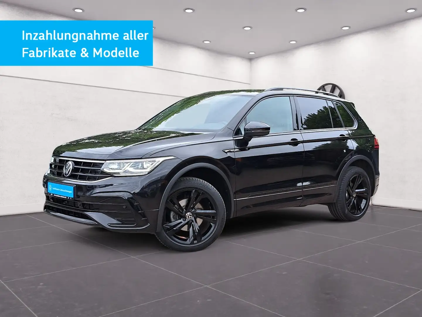 Volkswagen Tiguan R-Line 2.0 TDI 4Motion DSG AHK NAV MATRIX KAM HAR Zwart - 2