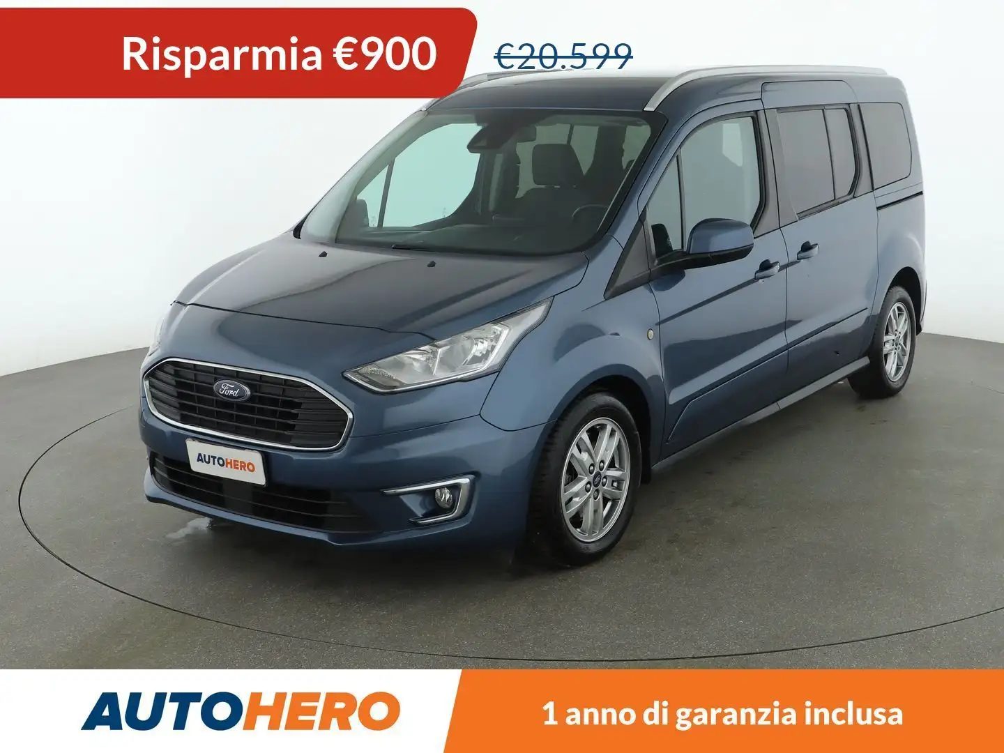Ford Grand Tourneo 1.5 EcoBlue TDCi Titanium 120 CV aut Bleu - 1