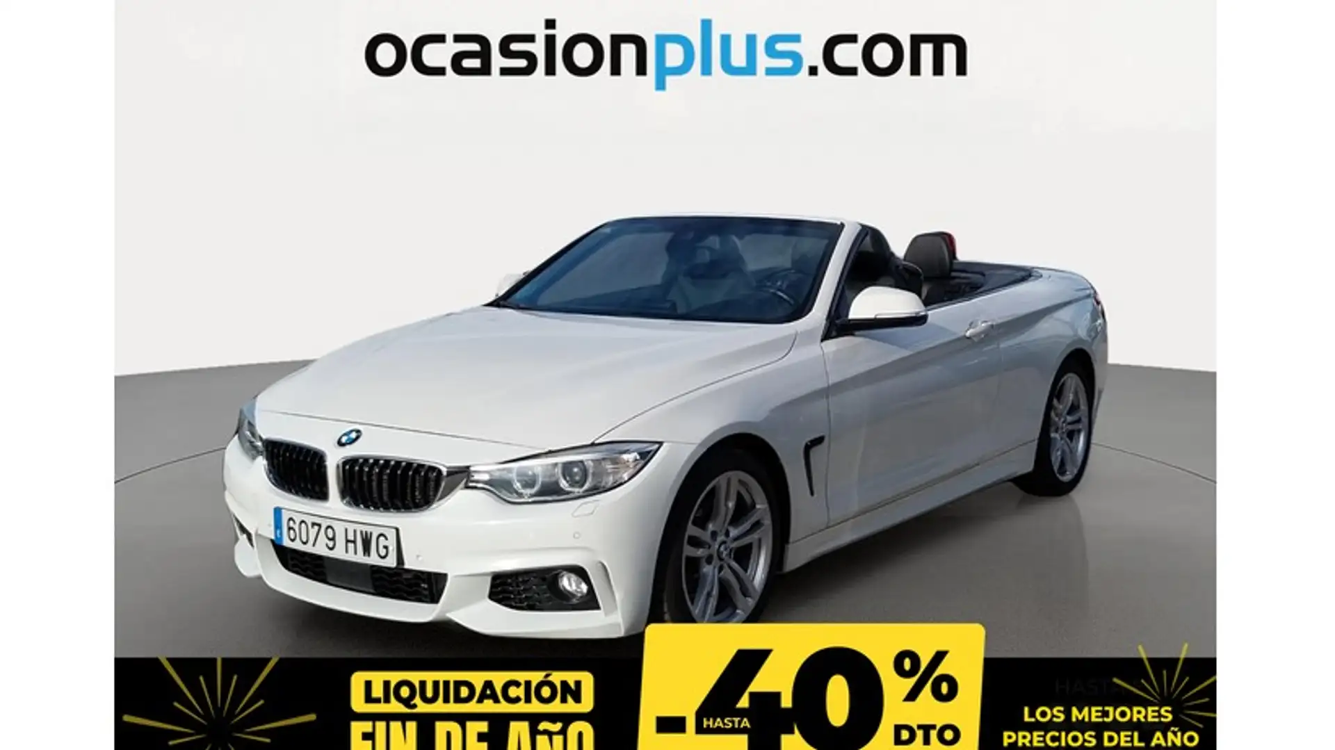BMW 420 420dA Cabrio Blanc - 1