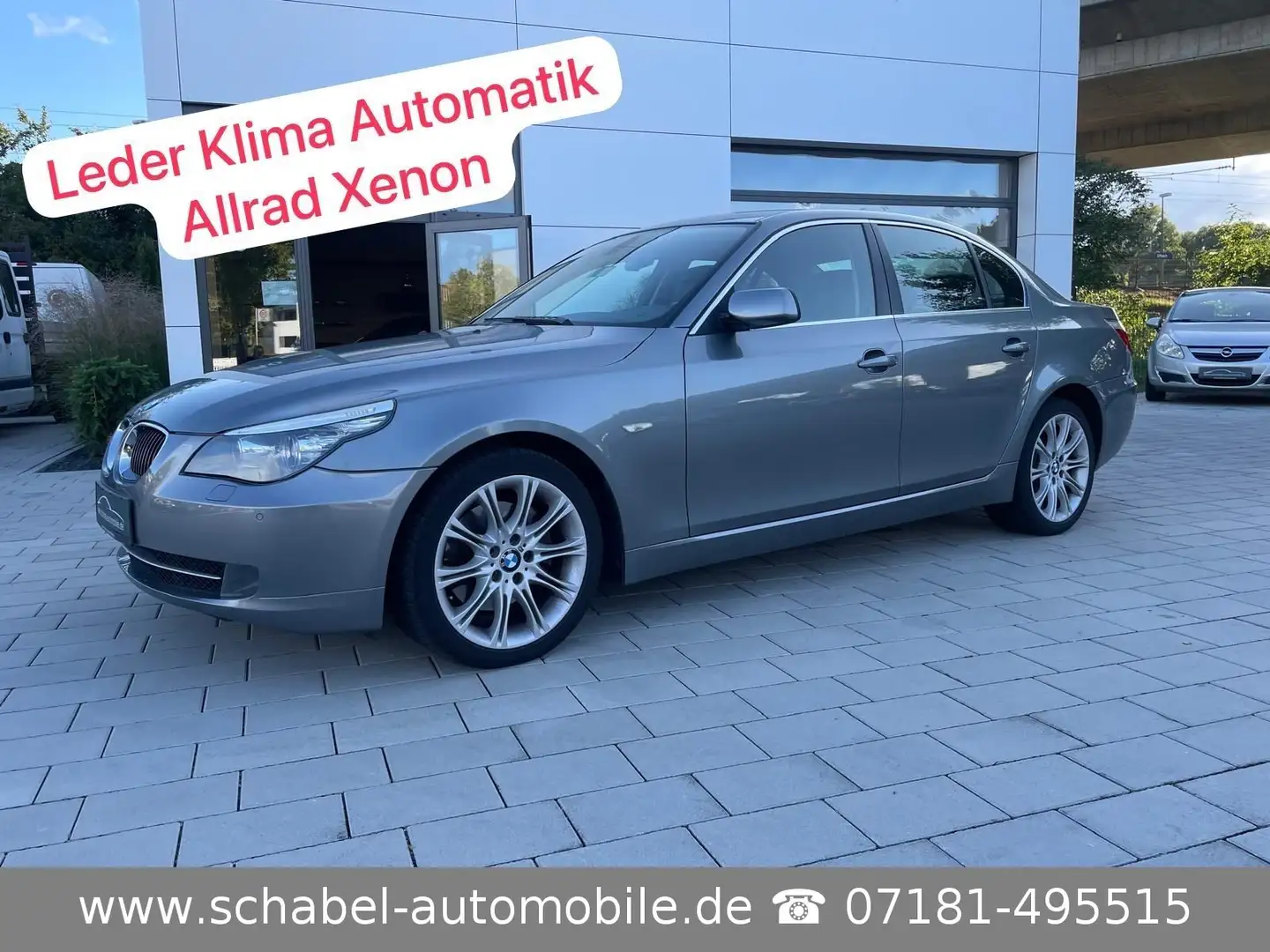 BMW 525 i xDrive Leder Aut. Nav-Prof  Xen. Komfortsit Gris - 1