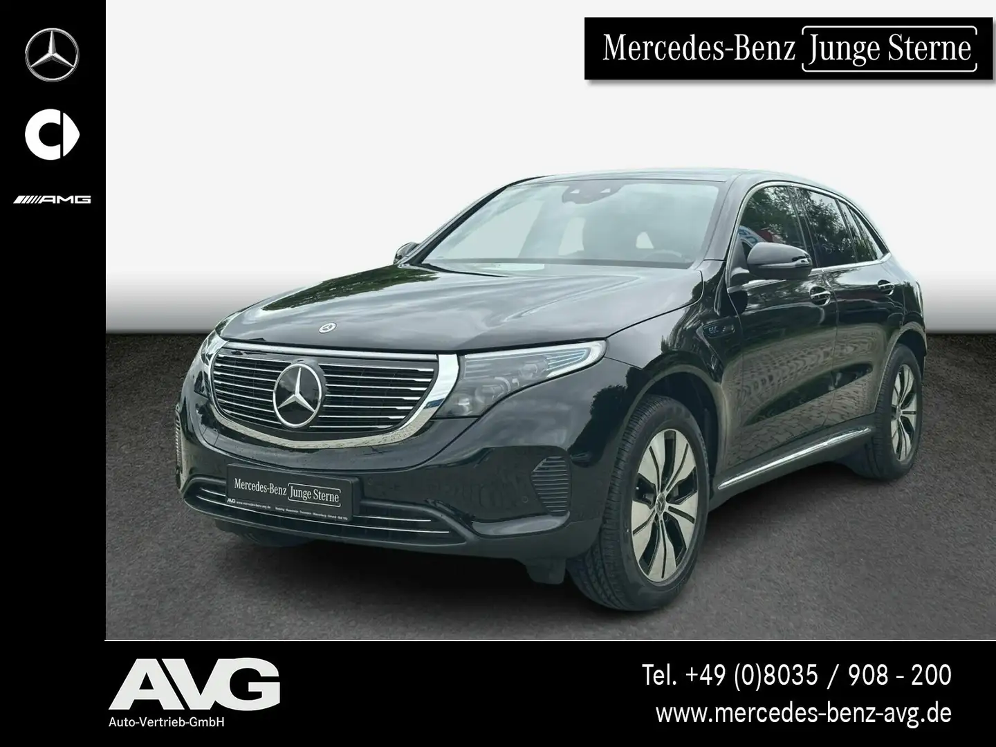 Mercedes-Benz EQC 400 EQC 400 4MATIC AHK Multibeam SHD Fahrassistenz Schwarz - 1