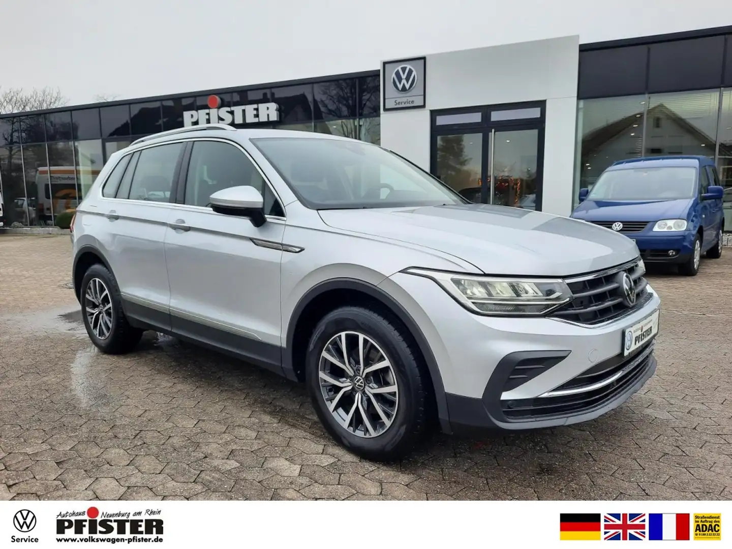 Volkswagen Tiguan Life 2.0TDI DSG LED Navi ACC Sitzheizung Klima Silber - 1