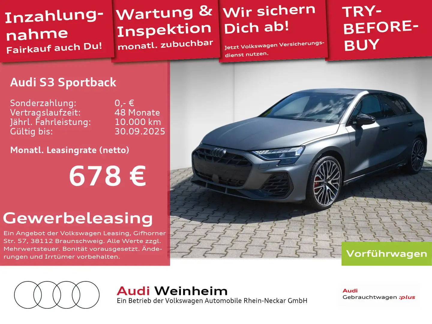 Audi S3 2.0 TFSI Navi Sound Matrix uvm Grau - 1