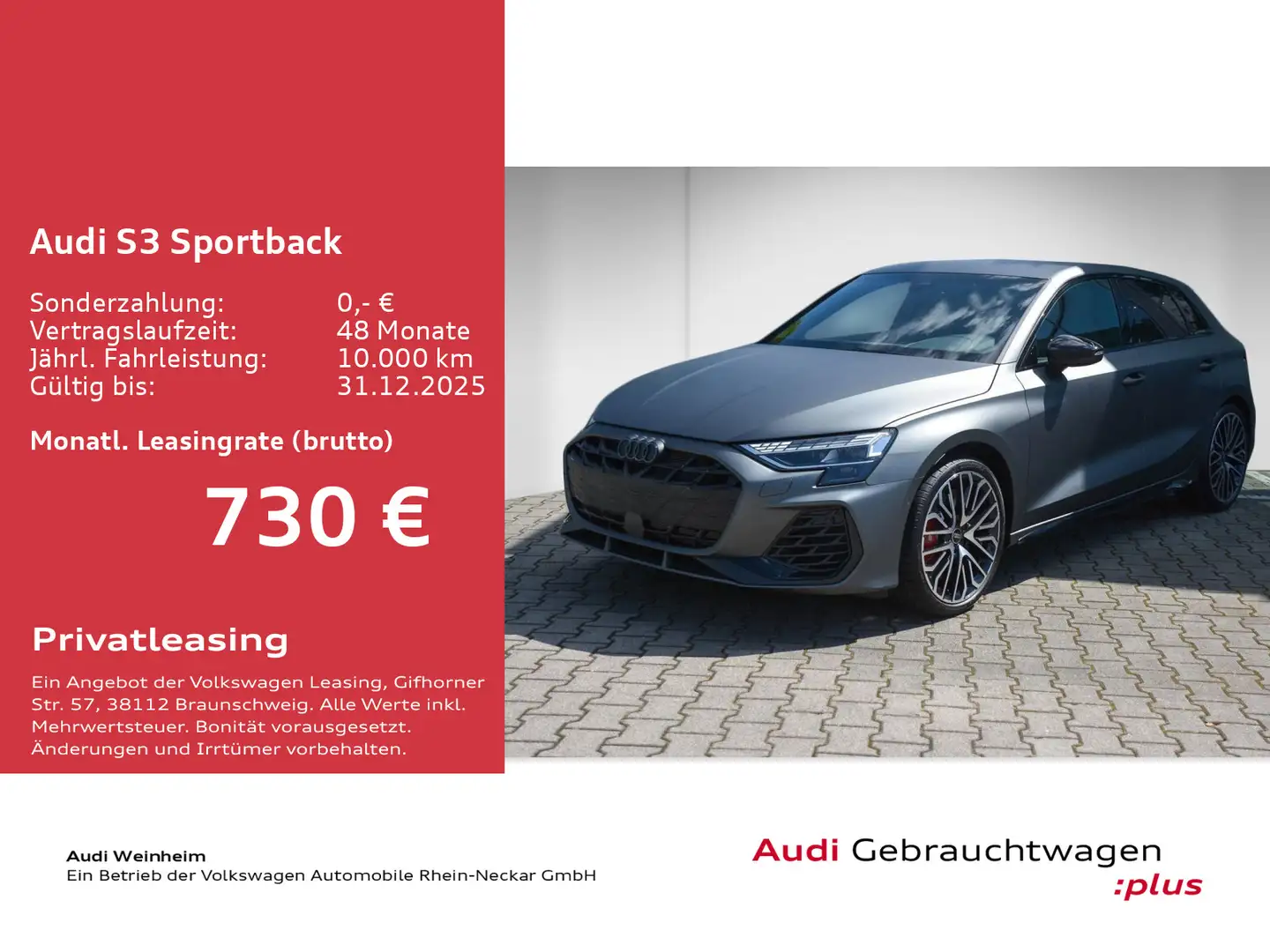 Audi S3 2.0 TFSI Navi Sound Matrix uvm Gris - 2